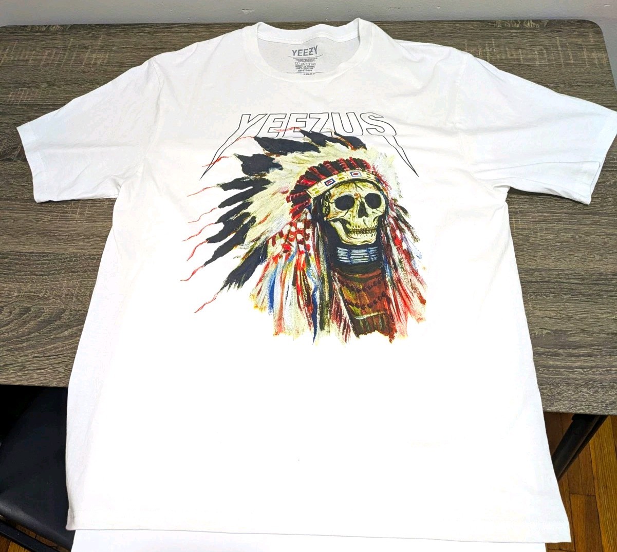 Kanye West Yeezus Yeezy White Graphic T-Shirt Size XL Rap & Hip Hop Music Tee Kanye West Yeezus Yeezy White Graphic T-Shirt Size XL Rap & Hip Hop Music Tee