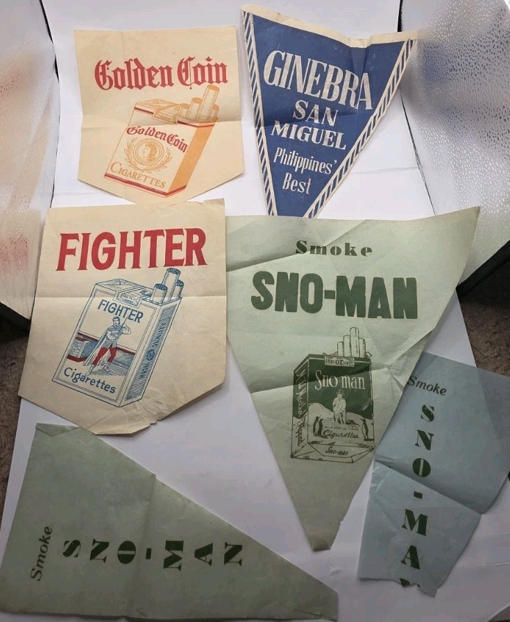 1930s-1940s Philippine Tobacco & Gin Advertising Flyers.Lot Of 6.Antique.Used. 1930s-1940s Philippine Tobacco & Gin Advertising Flyers.Lot Of 6.Antique.Used.