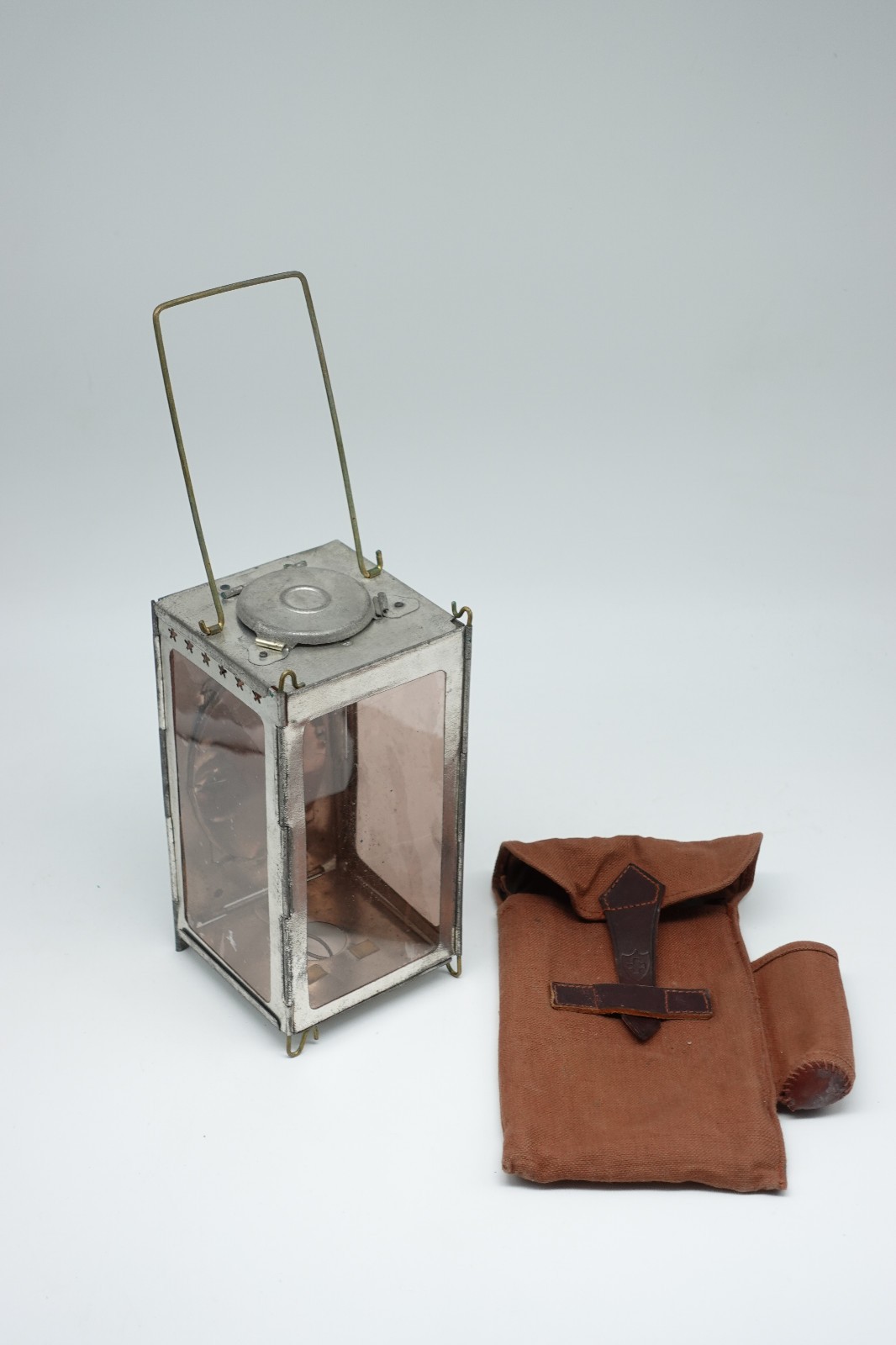 Vintage WWI Swiss Army Military Folding Lantern + Canvas bag ~1940 WW2 +++ ST.N Vintage WWI Swiss Army Military Folding Lantern + Canvas bag ~1940 WW2 +++ ST.N