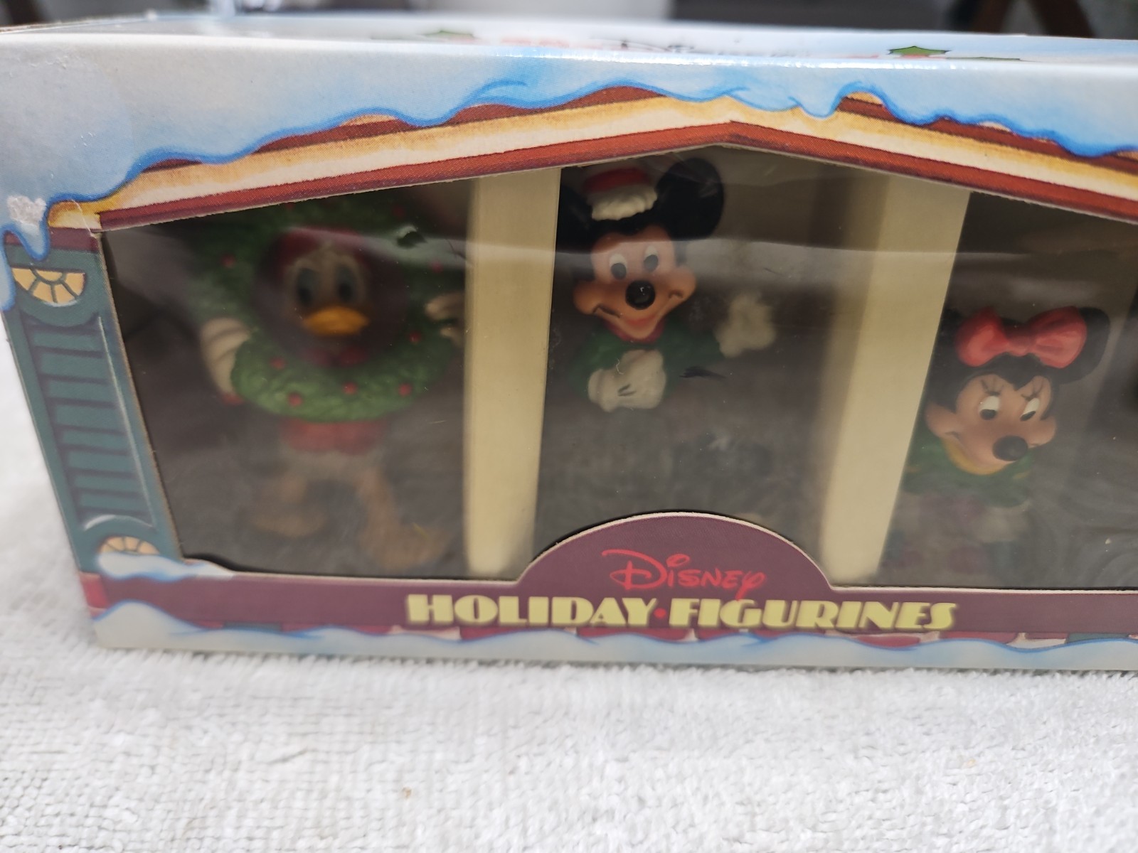 1988 Applause Disney Holiday 3 Piece PVC Figurine Set Mickey Minnie & Donald 18