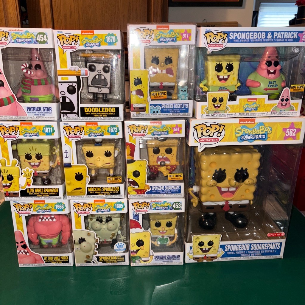 SPONGEBOB SQUAREPANTS funko pop lot SPONGEBOB SQUAREPANTS funko pop lot