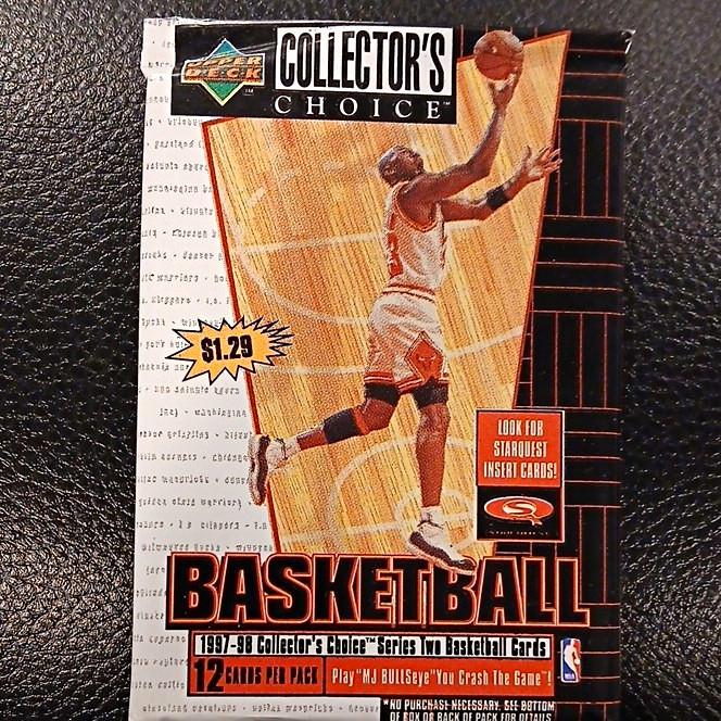 1 pack-Upper Deck 1997-98 Collector\'s Choice NBA Pack (12 Cards) Insert 1 pack-Upper Deck 1997-98 Collector\'s Choice NBA Pack (12 Cards) Insert