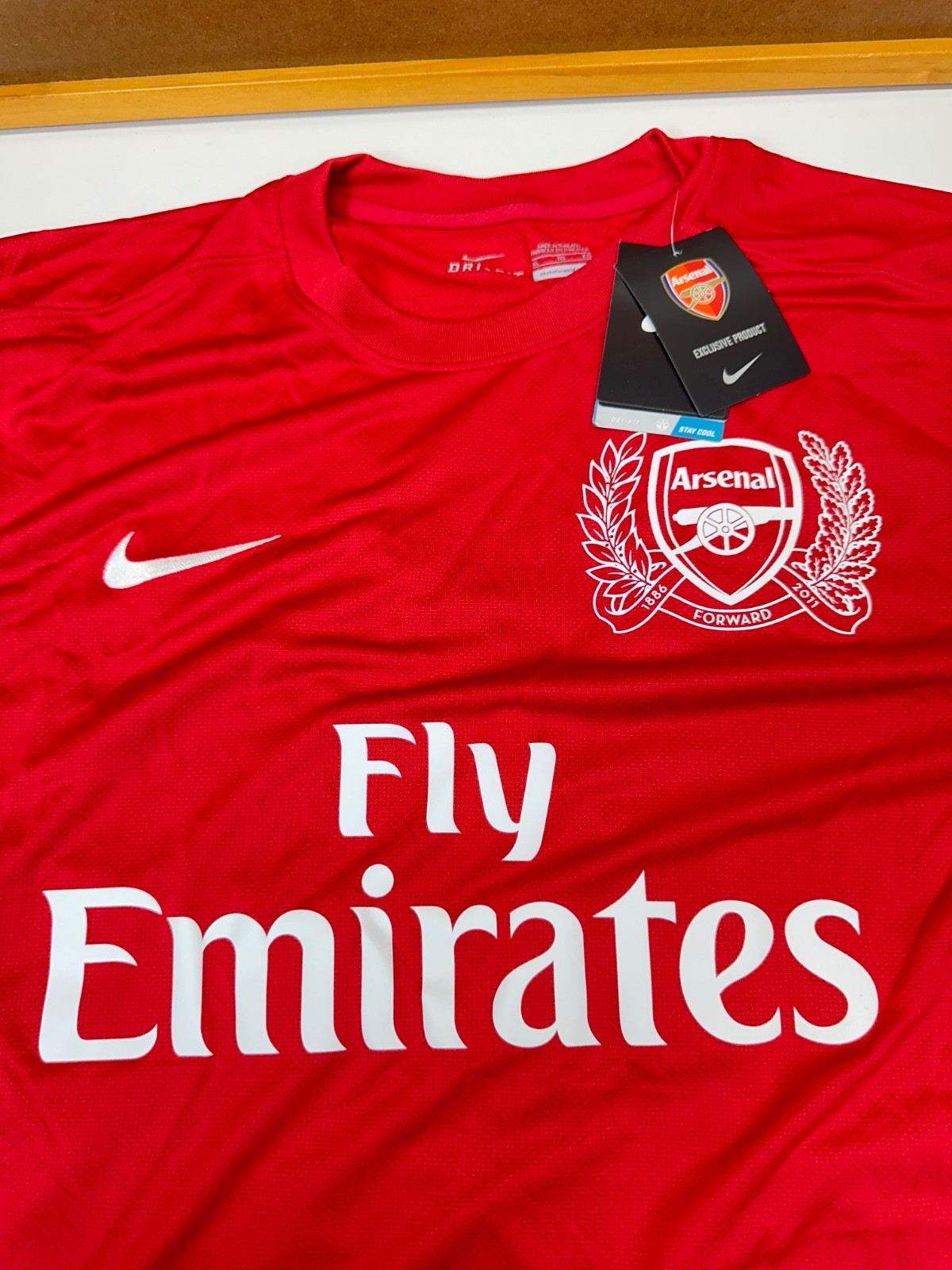 Nike Arsenal 2011/12 125th Anniversary Jersey PAPA 80 XL NWT Fly Emirates