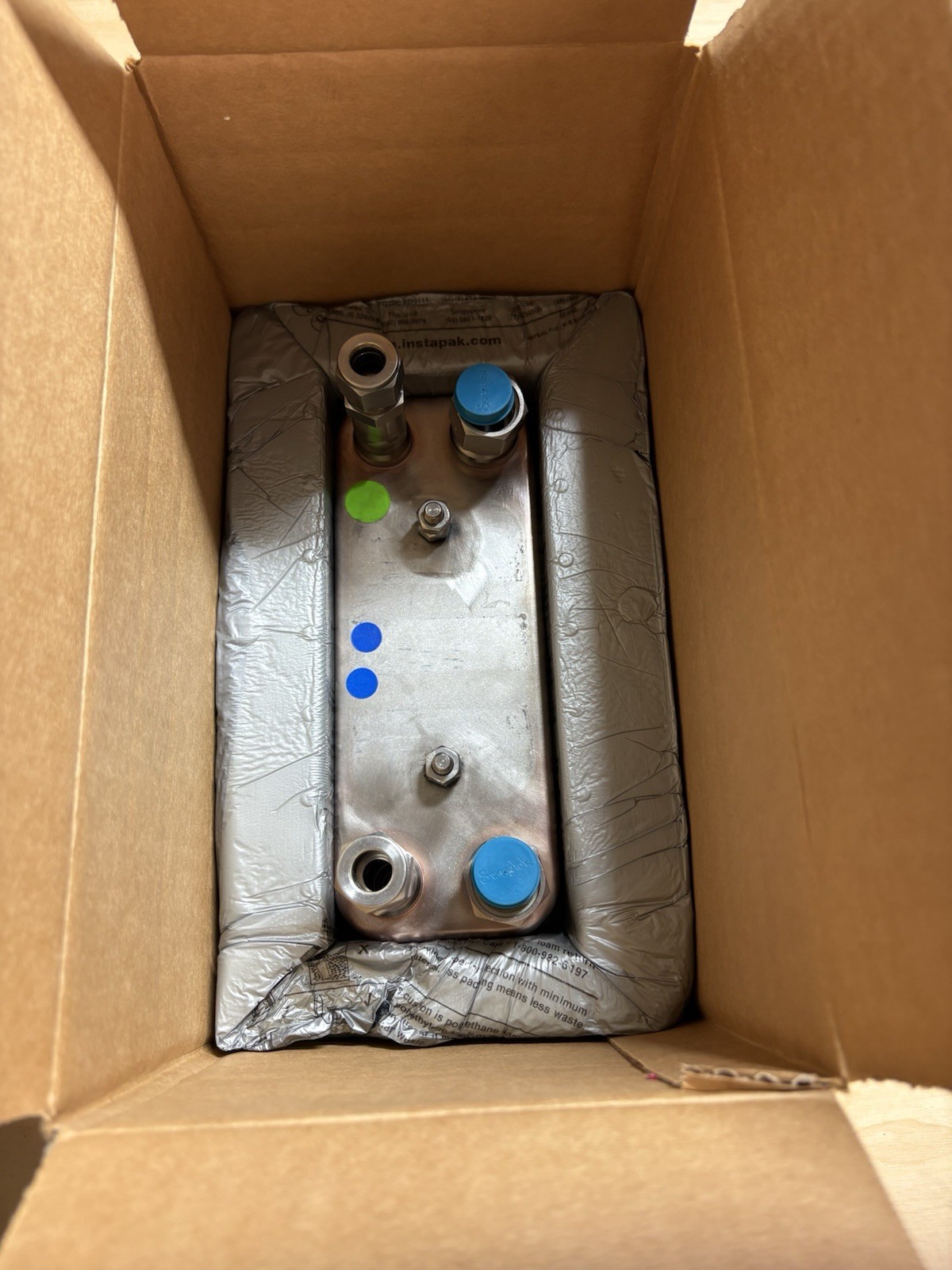 GEA GBM200H-8/9434 Brazed Plate Heat Exchanger 100107666 NIB Swagelok Fittings