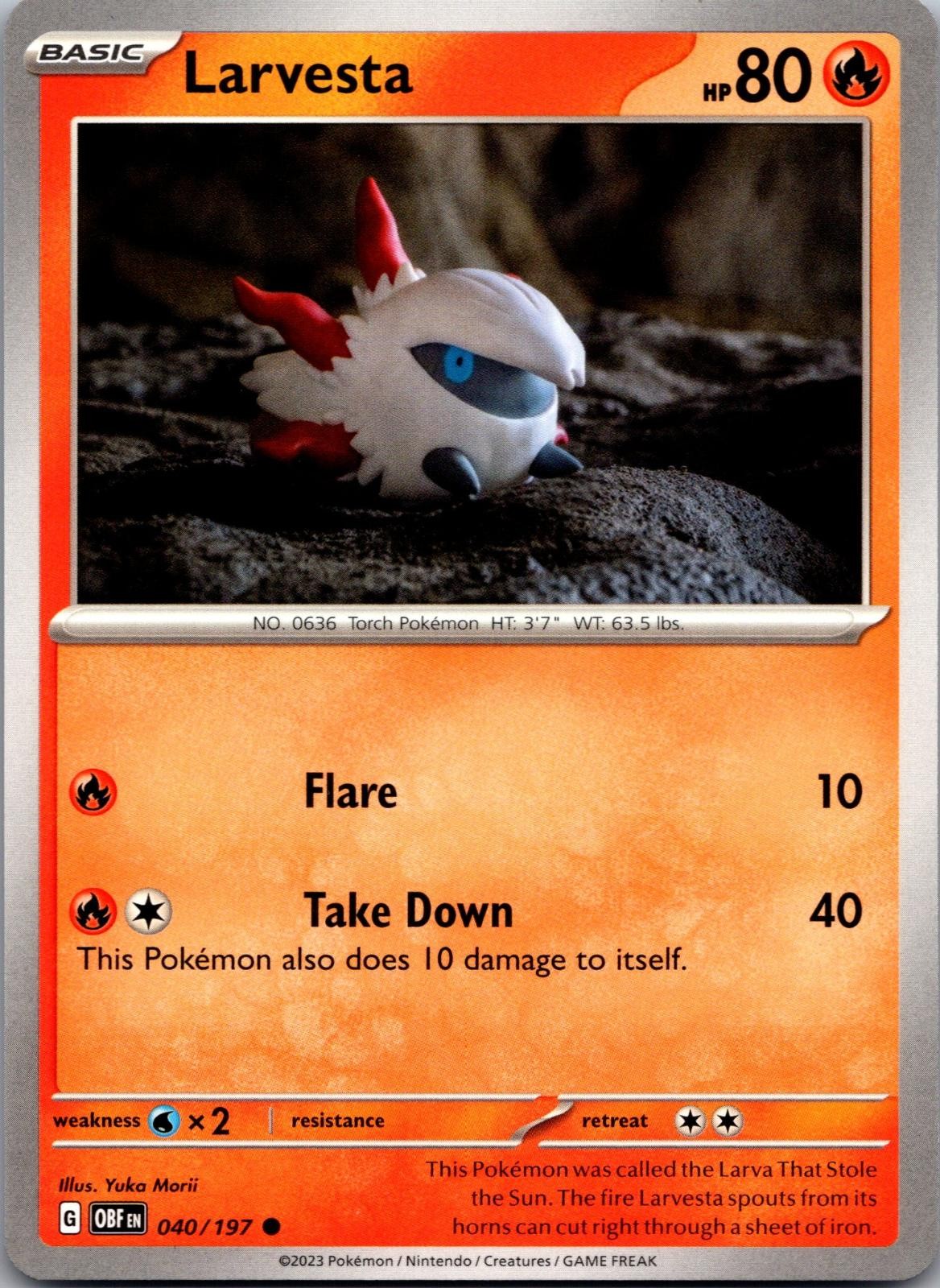 Larvesta - Armarouge 31 040/197 Common Battle Academy 2024 Pokemon Near Mint Larvesta - Armarouge 31 040/197 Common Battle Academy 2024 Pokemon Near Mint