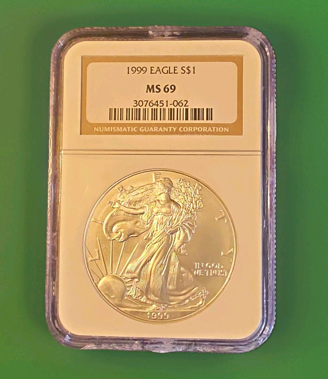 1999 ASE $1 1 oz .999 NGC MS 69 SHARP 1999 ASE $1 1 oz .999 NGC MS 69 SHARP