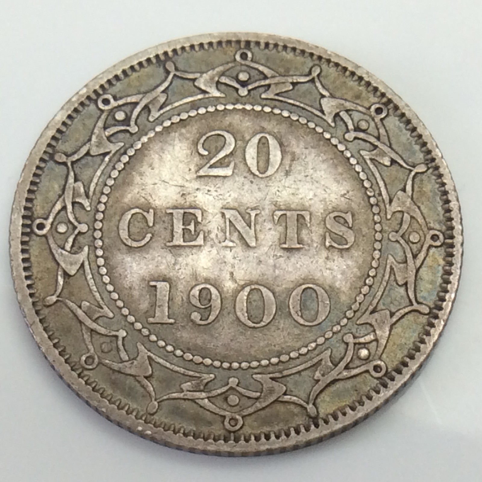 1900 Newfoundland Twenty Cents 20 Cents Silver Circulated Coin G605