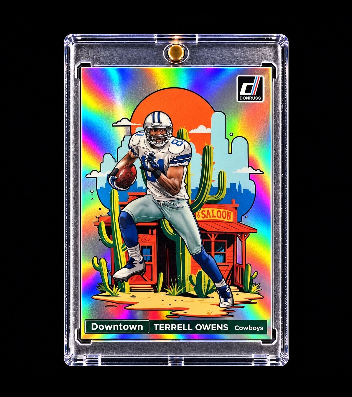 TERRELL OWENS DOWNTOWN 2024 DONRUSS TRUE DOWNTOWN RARE Jumbo DALLAS COWBOYS