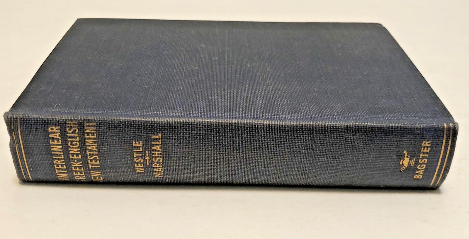 True 1958 1st Edit Interlinear Greek-English New Testament Samuel Bagster Clean