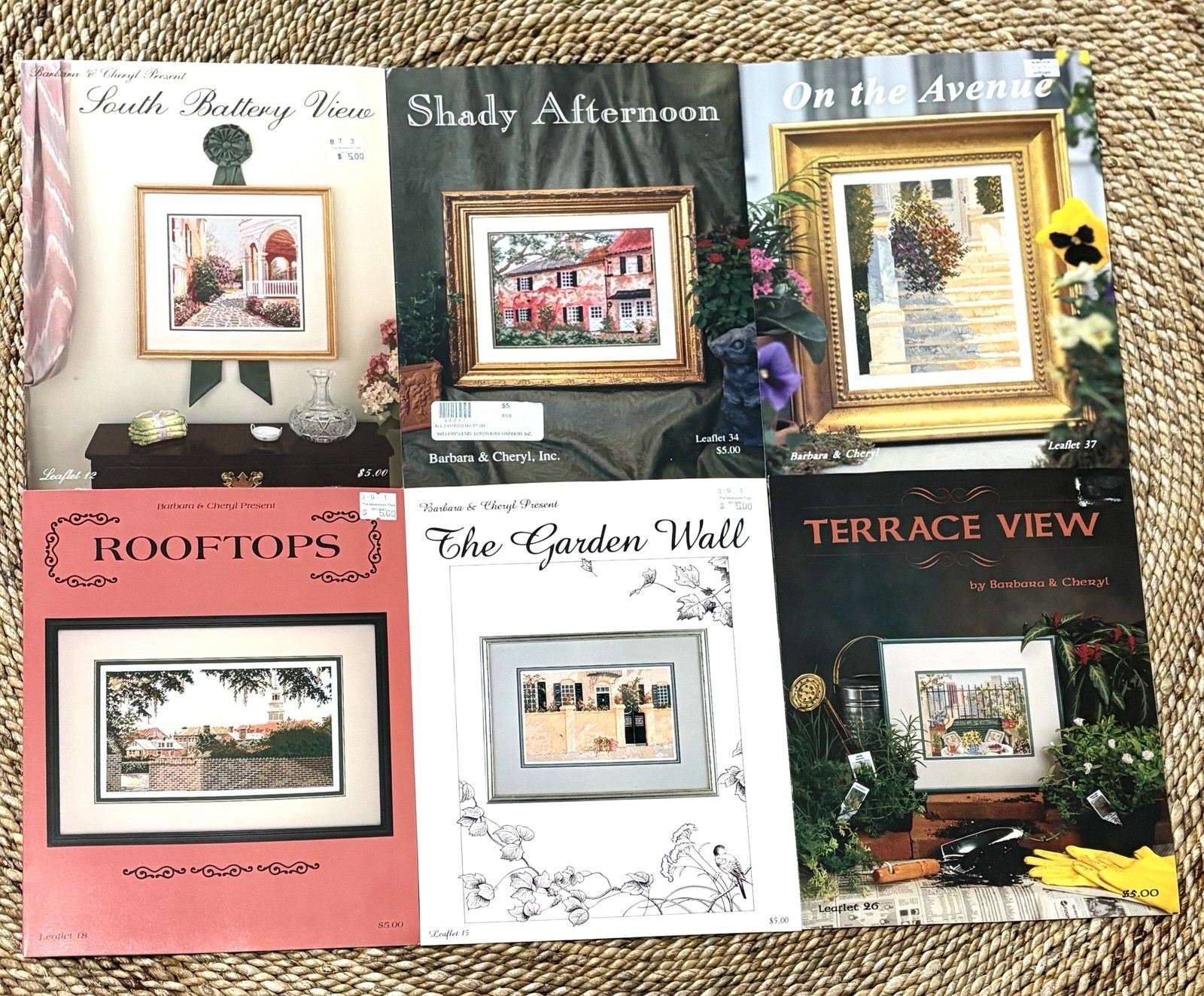 VTG Barbara & Cheryl South Carolina Cross Stitch Pattern Leaflet Lot 6 VTG Barbara & Cheryl South Carolina Cross Stitch Pattern Leaflet Lot 6