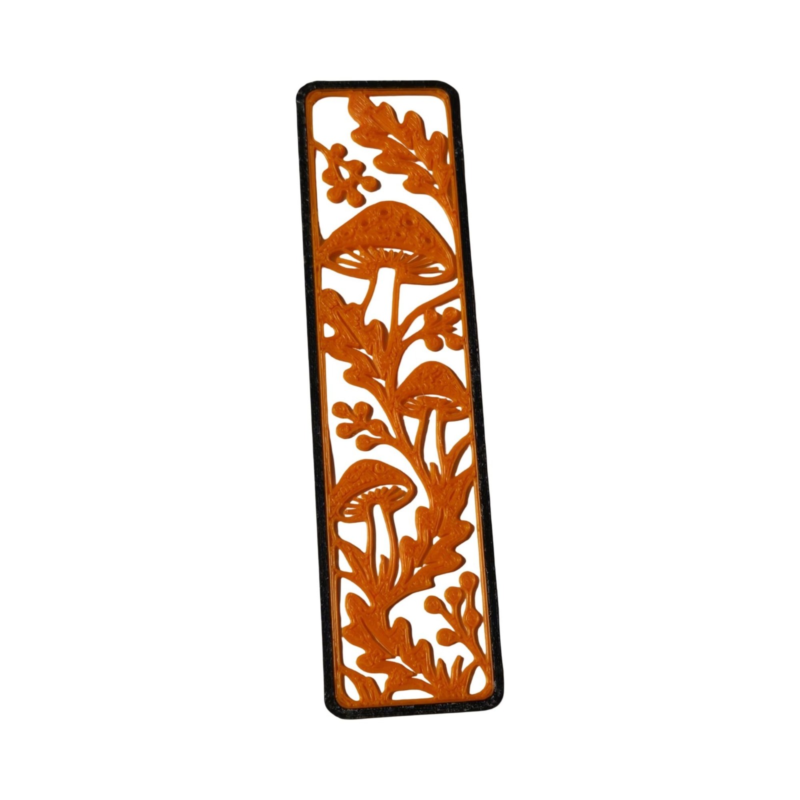 Mushroom-Themed 3d Design Bookmark Orange & Black 3d Printed The Nurse Flipper Mushroom-Themed 3d Design Bookmark Orange & Black 3d Printed The Nurse Flipper