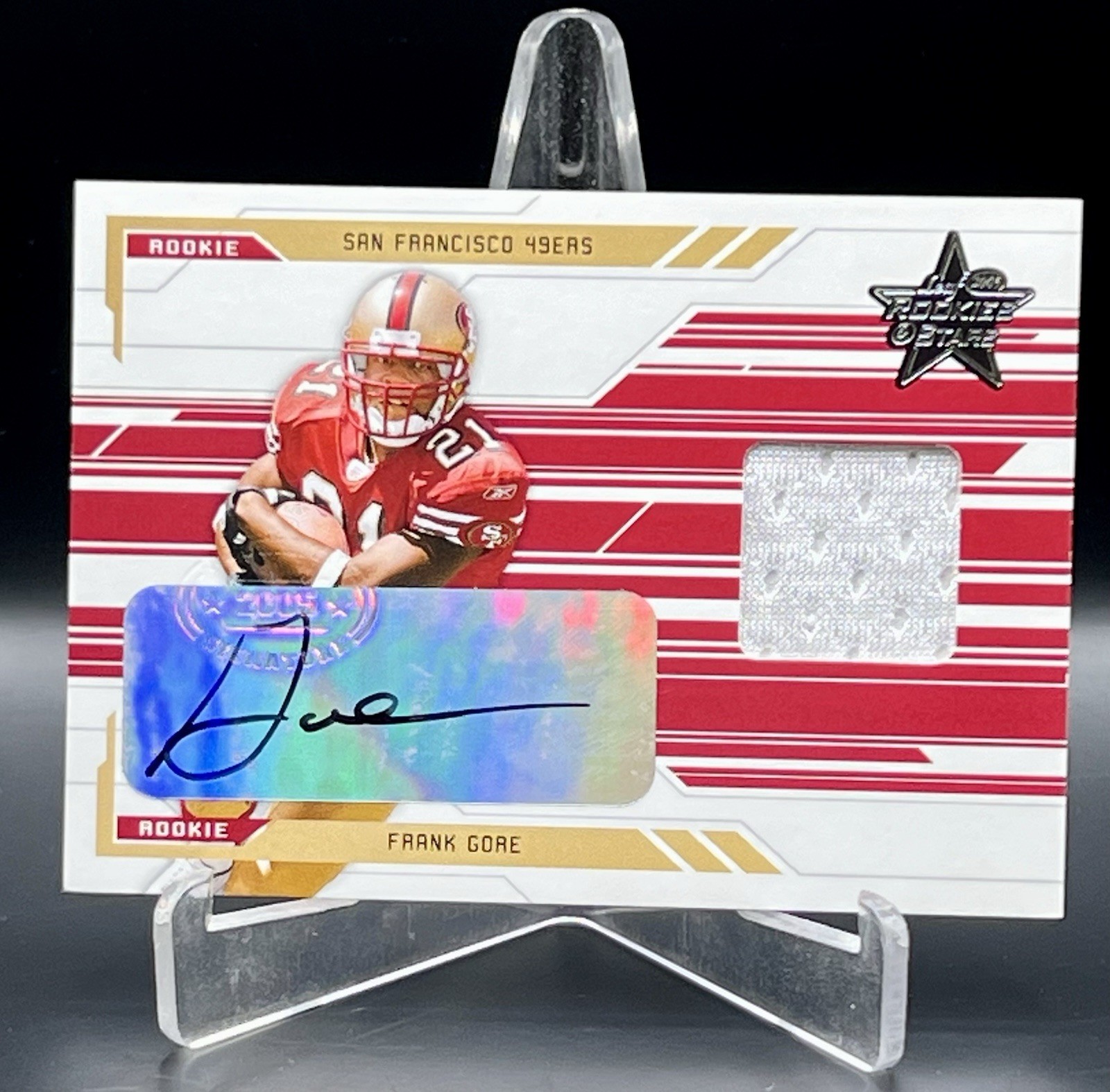 2005 Leaf Rookie & Stars Frank Gore Rookie Autograph #09/50 San Francisco 49ers 2005 Leaf Rookie & Stars Frank Gore Rookie Autograph #09/50 San Francisco 49ers
