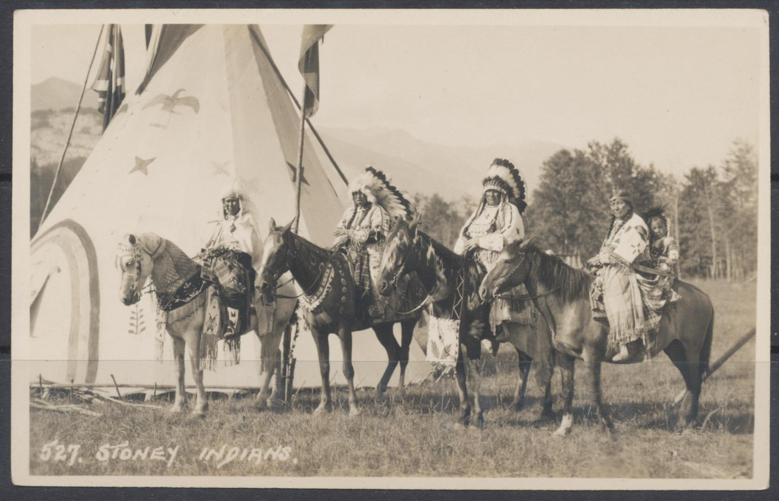1910s-1920s Canada ~ Banff, Alta. ~ Indigenous Stoney Family ~ RPPC ~ B. Harmon 1910s-1920s Canada ~ Banff, Alta. ~ Indigenous Stoney Family ~ RPPC ~ B. Harmon