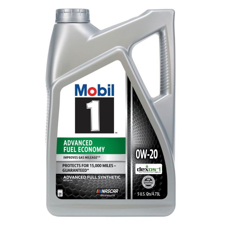 Mobil 1 Advanced Fuel Economy Full Synthetic Motor Oil 0W-20, 5 Quart Mobil 1 Advanced Fuel Economy Full Synthetic Motor Oil 0W-20, 5 Quart