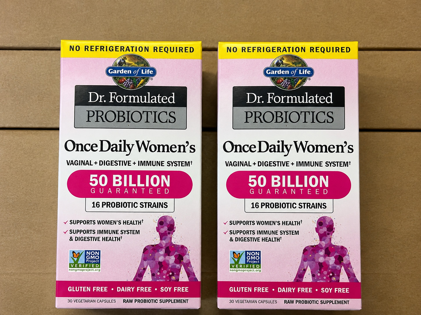 2 X Garden of Life Dr.Formulated Women's Probiotics  - 30 Veg Capsules Exp 10/26