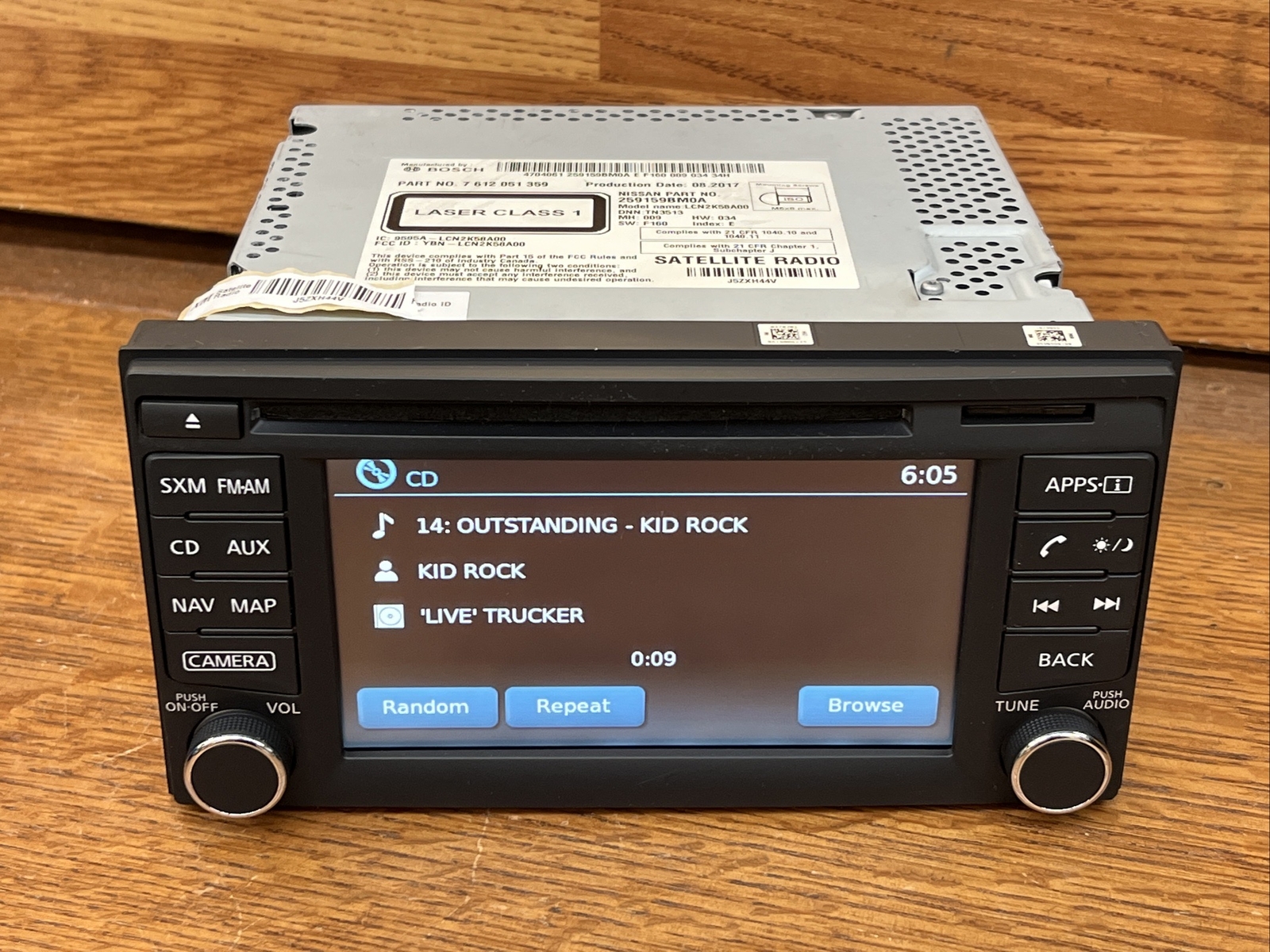 2016-20 Nissan Frontier Cd Touchscreen Navigation Radio Rockford Fosgate W/ MAPS