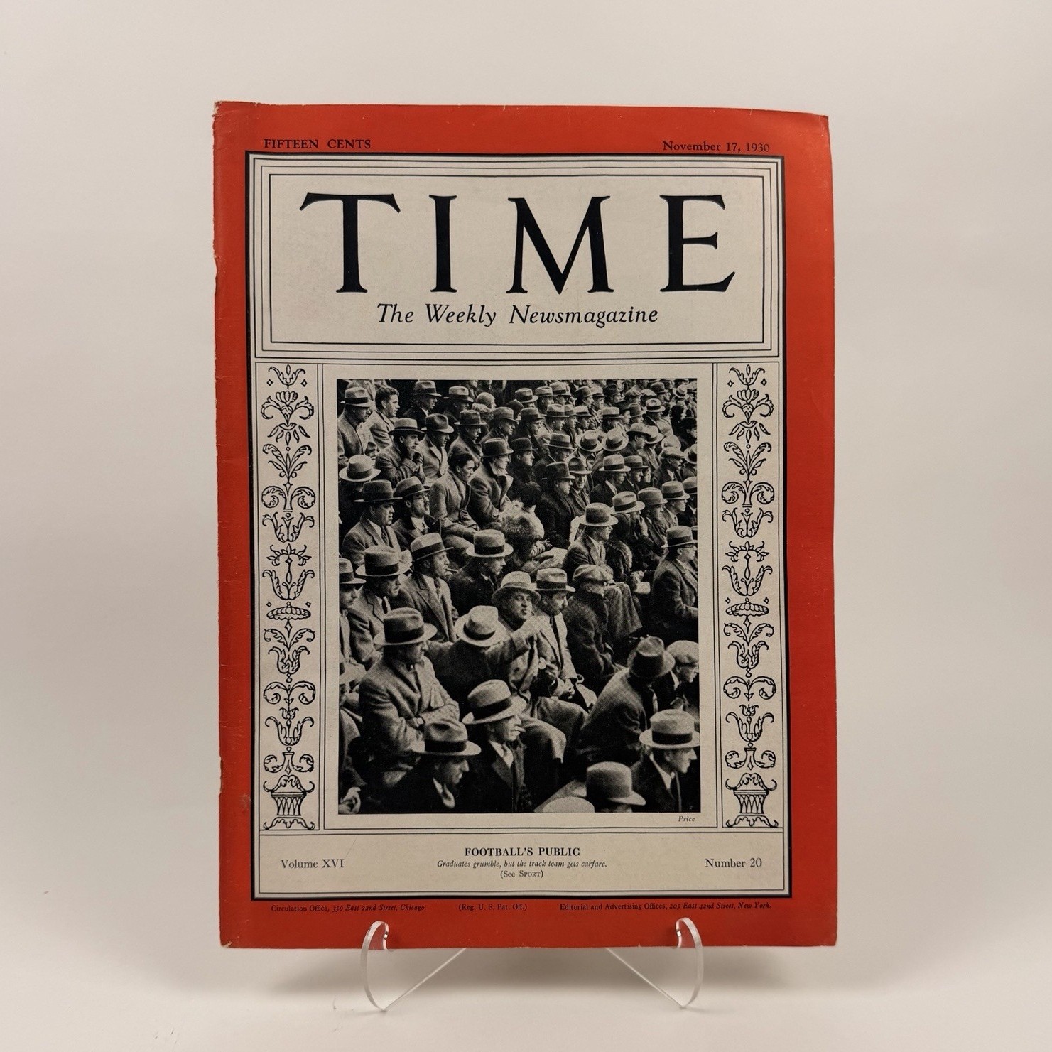 1930 TIME Magazine November 17 Hoover’s Public Vintage News Chesterfield Ads
