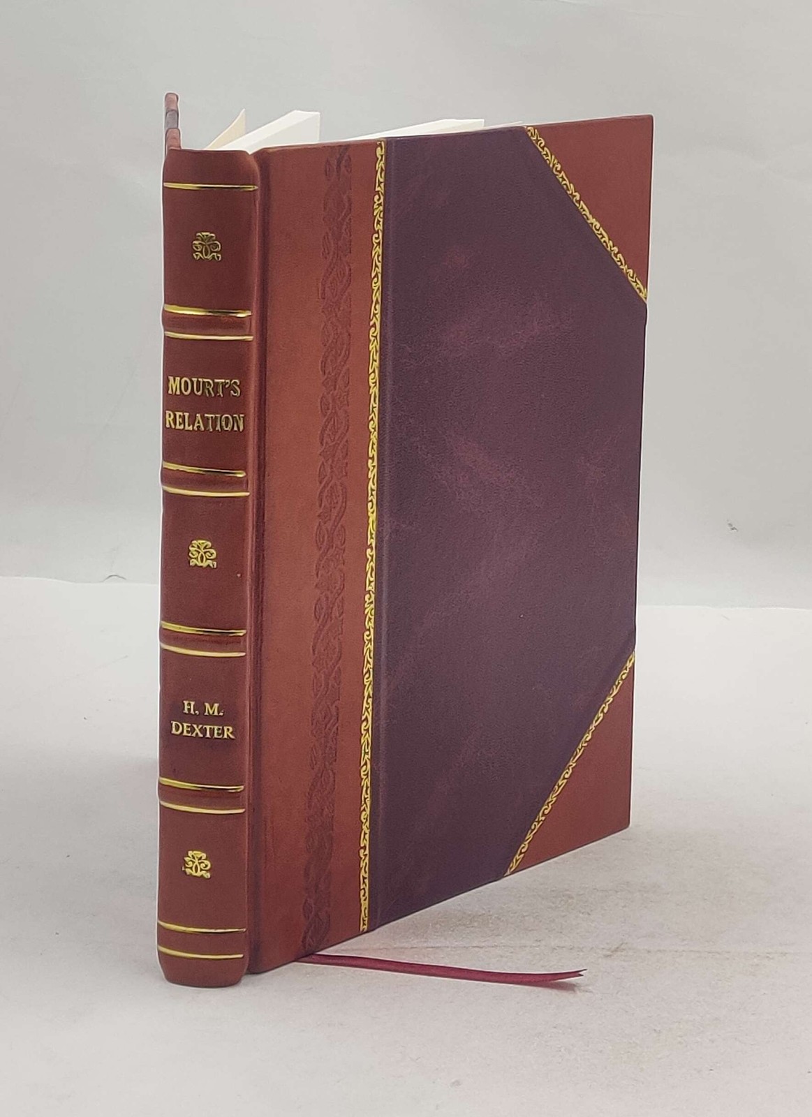 Mourt\'S Relation Or Journal Of The Plantation At Plymouth 1865 [Leather Bound]