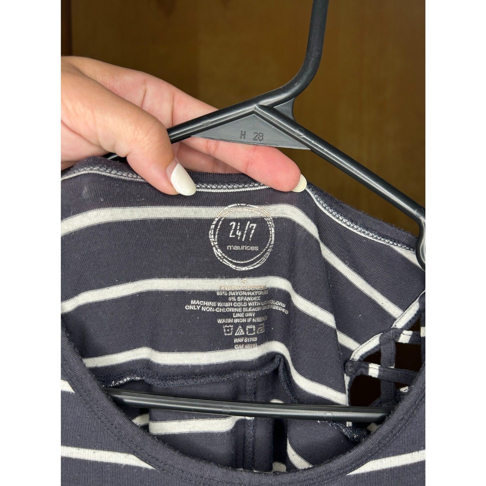 Maurices 24/7 Striped Tunic Top Maurices 24/7 Striped Tunic Top