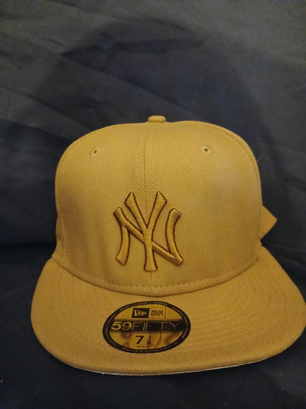 NY Yankees New Era 59Fifty Brown Baseball Fitted Hat Cap 7 1/8 Wool New York MLB NY Yankees New Era 59Fifty Brown Baseball Fitted Hat Cap 7 1/8 Wool New York MLB