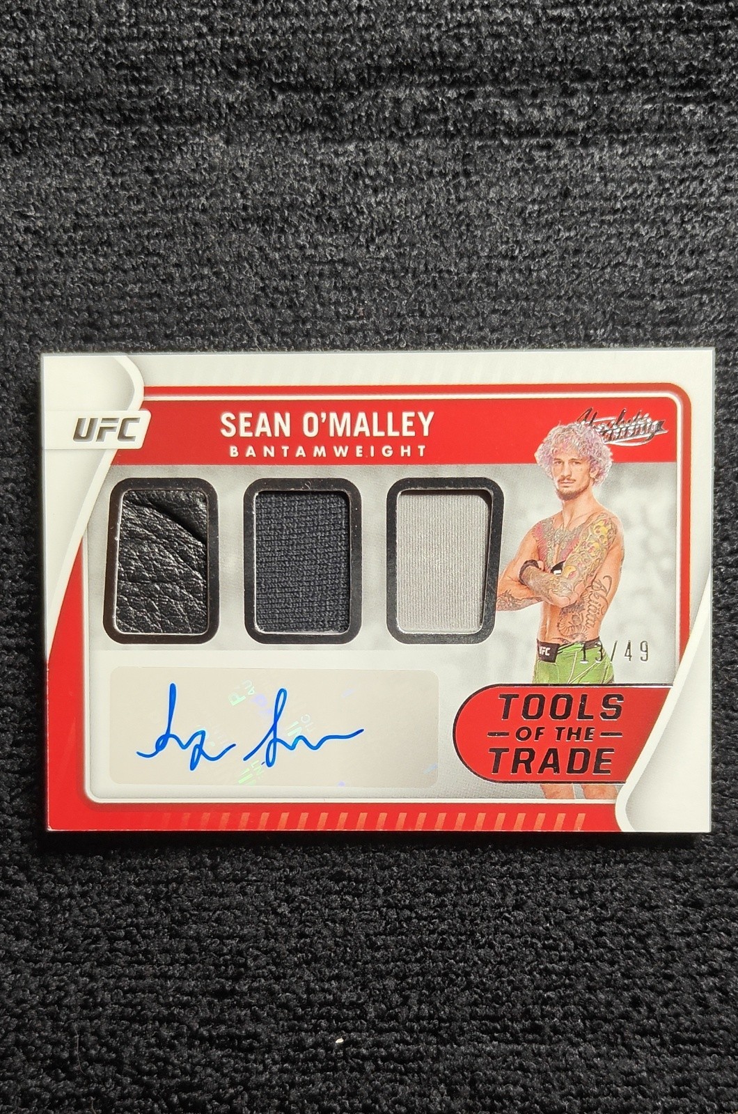 2022 Panini Chronicles UFC - Tools of the Trade Auto Sean O\'Malley /49 #TT-SOM