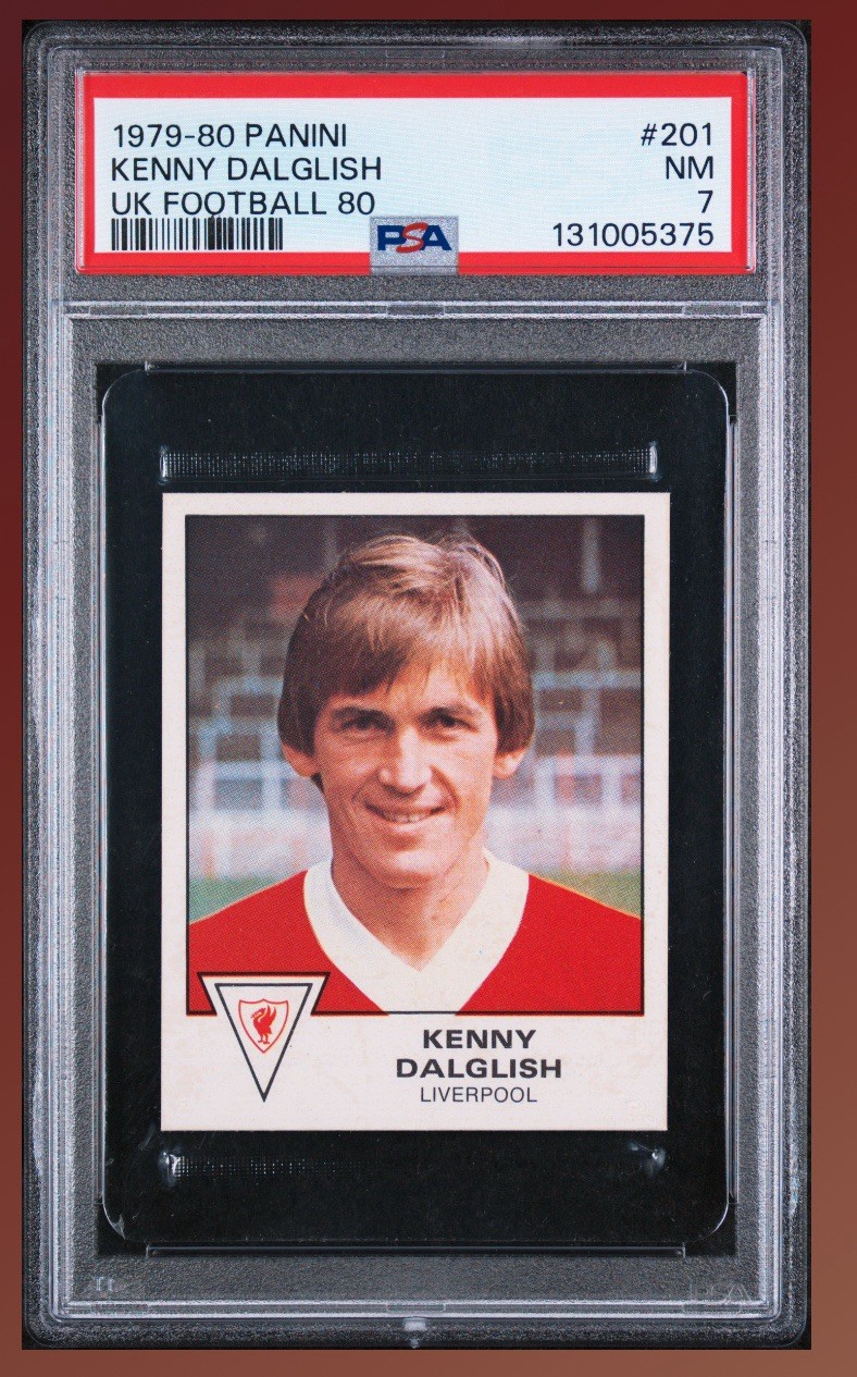 1979-1980 Panini Kenny Dalglish UK football #201 PSA 7 (POP 1–highest Grade)