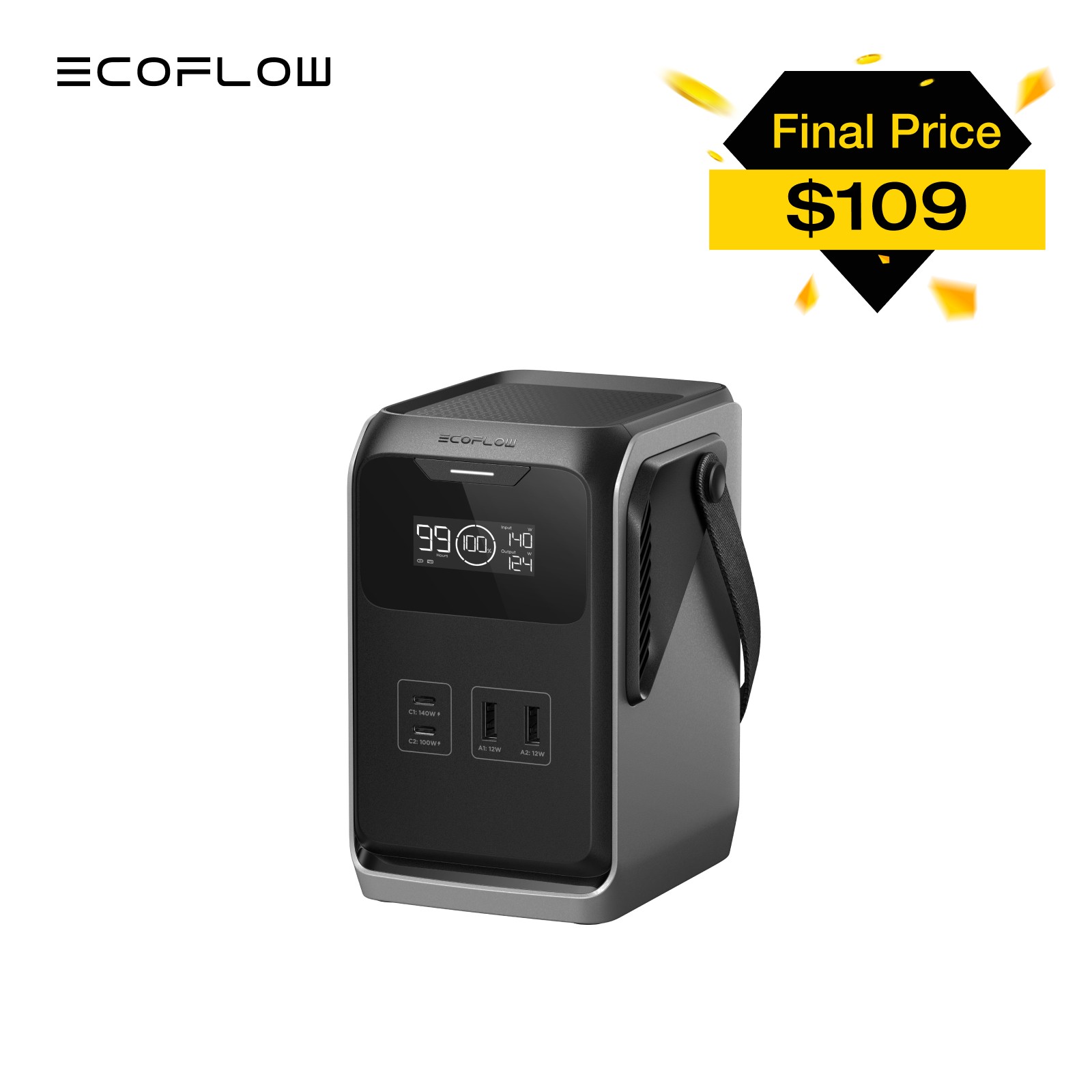 EcoFlow TRAIL 200 DC Portable Power Station 192Wh Battery 220W Solar Generator EcoFlow TRAIL 200 DC Portable Power Station 192Wh Battery 220W Solar Generator