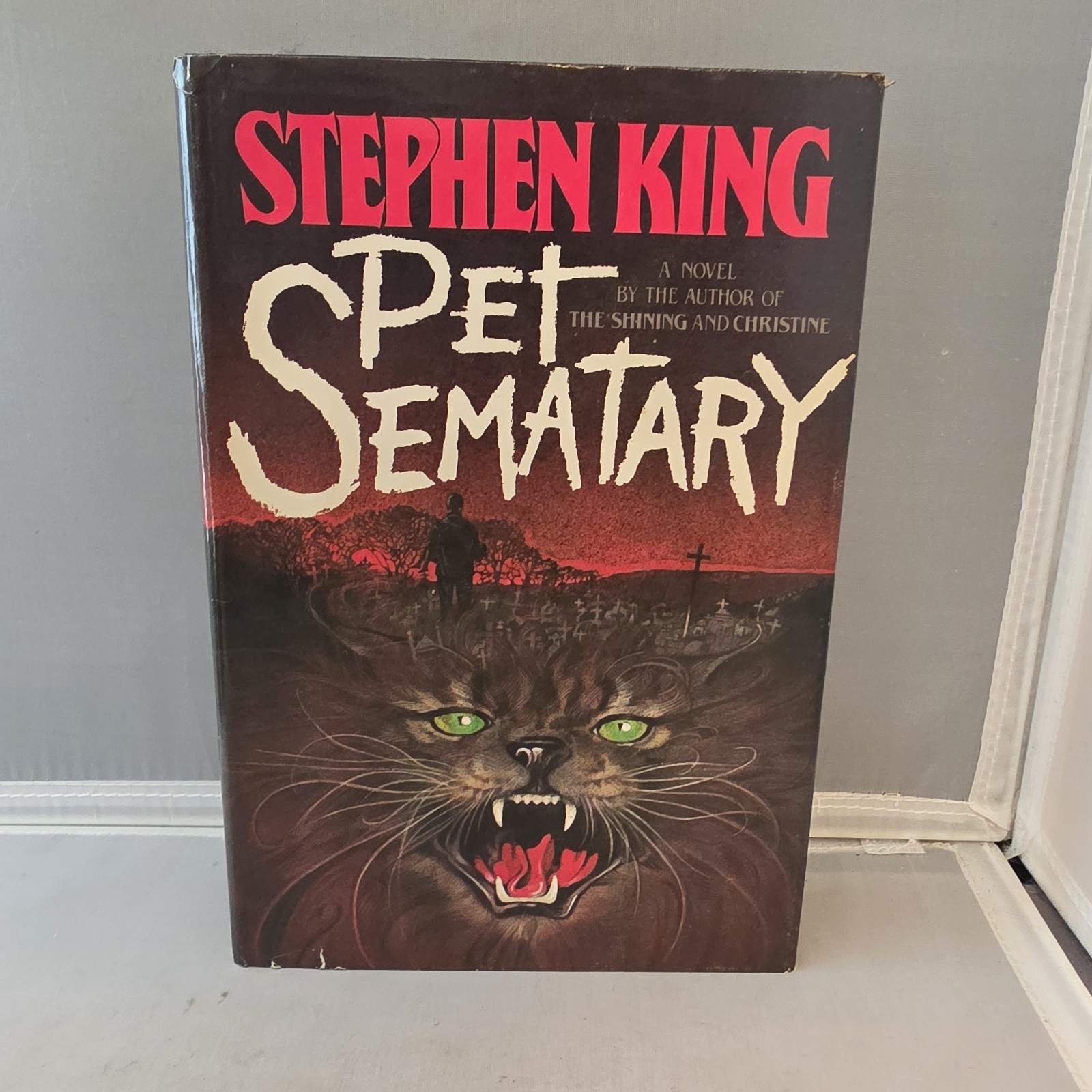 Pet Sematary by Stephen King, 1st Edition, Early Printing~Gutter Code Y43, HC DJ