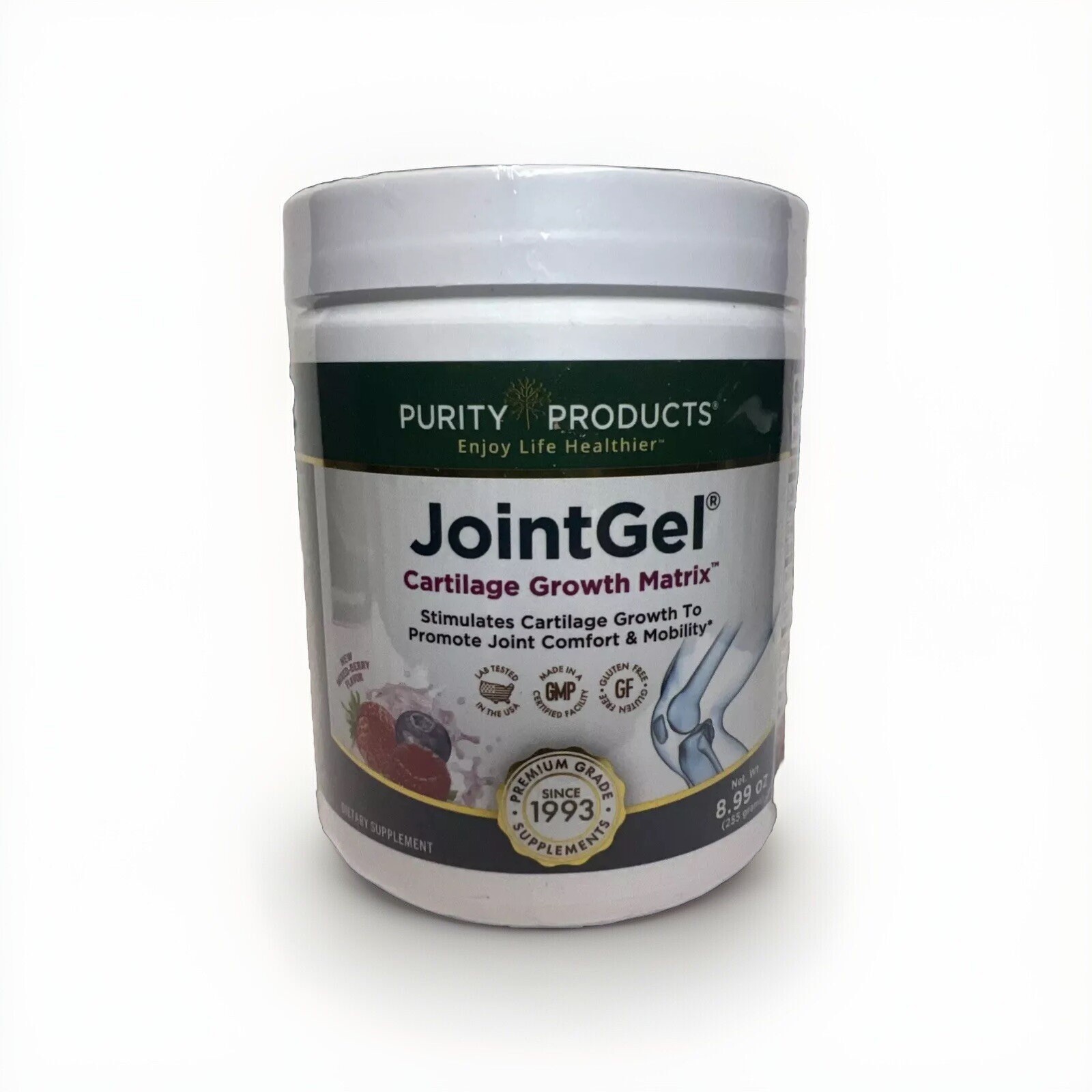 PURITY PRODUCTS• JointGel Joint Gel Mixed Berry POWDER - 8.99 oz. New Exp. 11/27