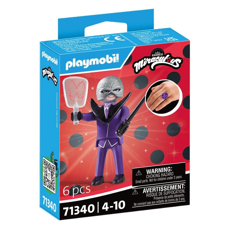 Playmobil 71340 Miraculous: Hawk Moth, Tales of Ladybug and Cat Noir, collector’ Playmobil 71340 Miraculous: Hawk Moth, Tales of Ladybug and Cat Noir, collector’