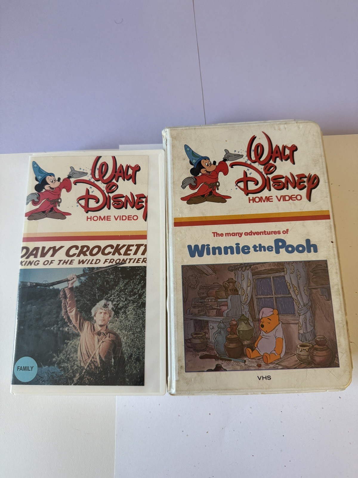 VTG Walt Disney Home Video Many Adventures Of Winnie The Pooh VHS Davy Crockett VTG Walt Disney Home Video Many Adventures Of Winnie The Pooh VHS Davy Crockett