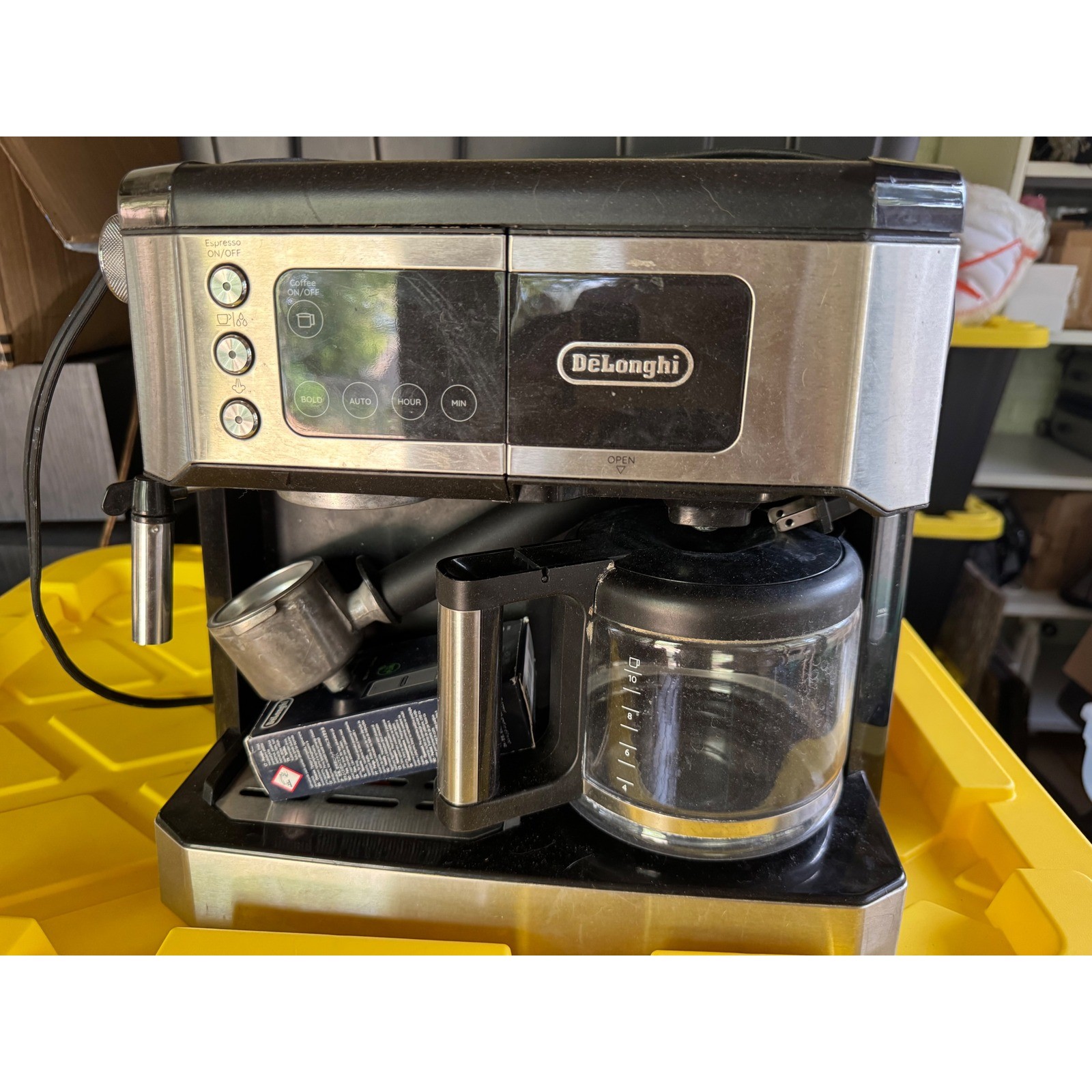DeLonghi BCO430 All-in-One Combination Coffee and Espresso Machine Stainless DeLonghi BCO430 All-in-One Combination Coffee and Espresso Machine Stainless