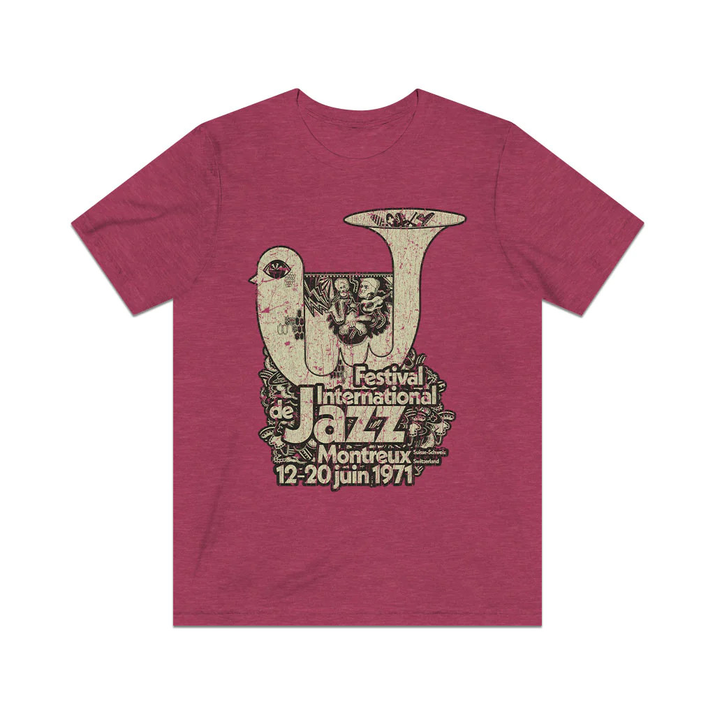Festival International de Jazz Montreux 1971 Vintage Men\'s T-Shirt