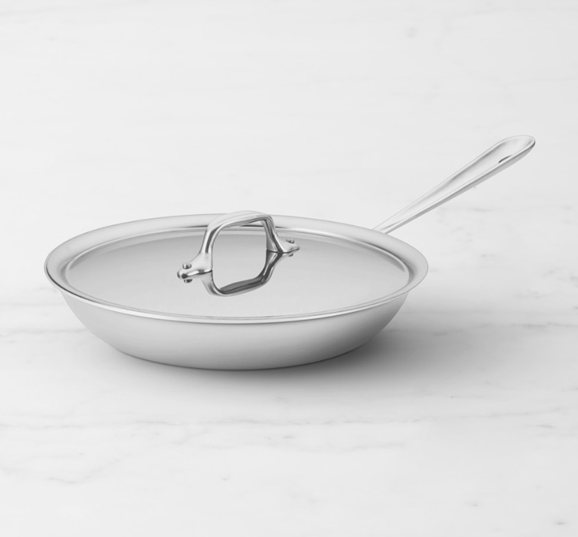 All-Clad D3 Tri-Ply Stainless-Steel Fry Pan with Lid All-Clad D3 Tri-Ply Stainless-Steel Fry Pan with Lid