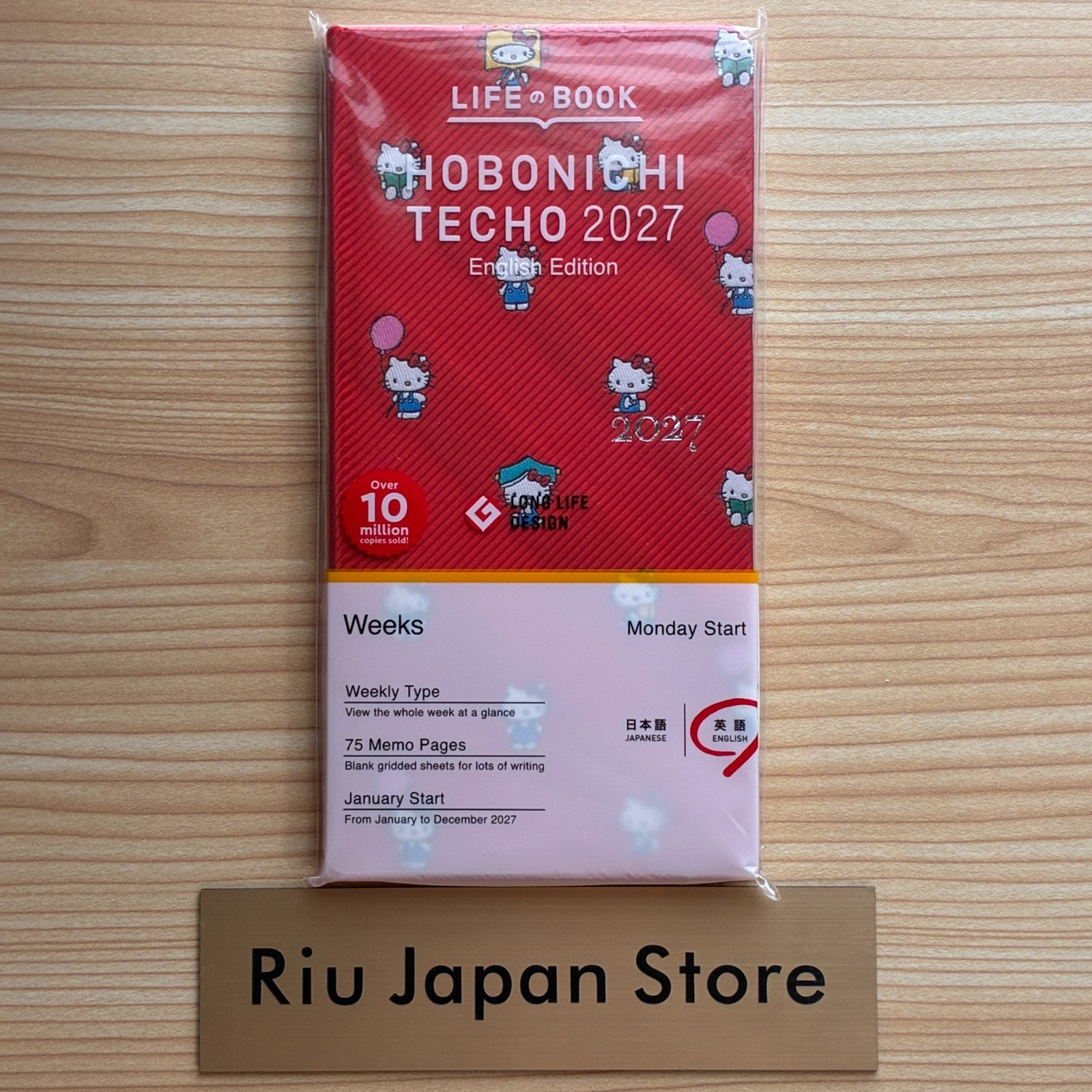 Hobonichi Techo 2027 Weeks English Hello Kitty Friends with My Techo NEW