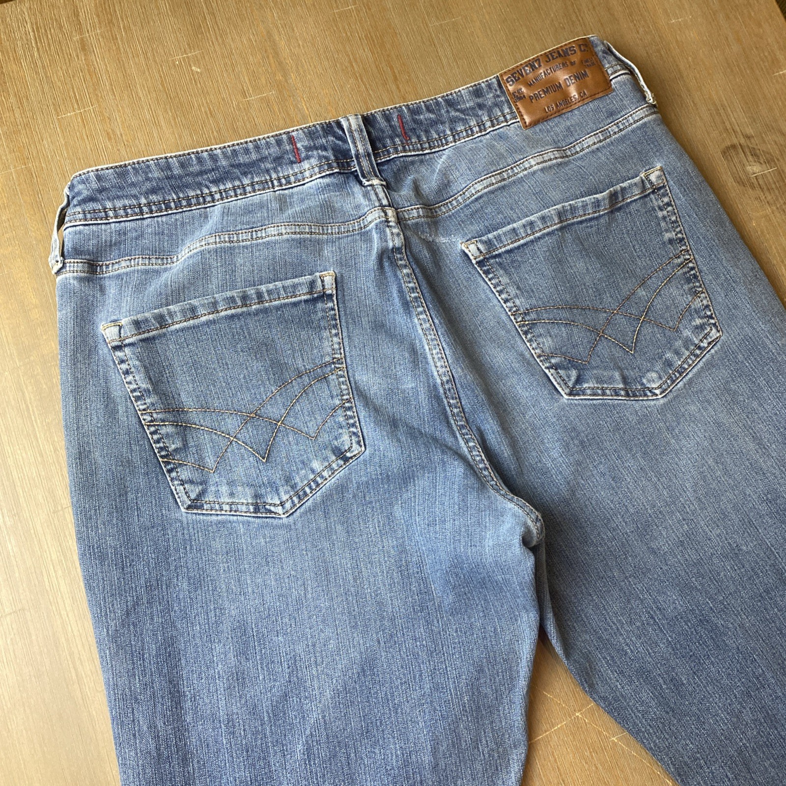 Men\'s Seven7 Premium Straight Leg Jeans size 34/30 Actual 33/28 Stretch READ Men\'s Seven7 Premium Straight Leg Jeans size 34/30 Actual 33/28 Stretch READ