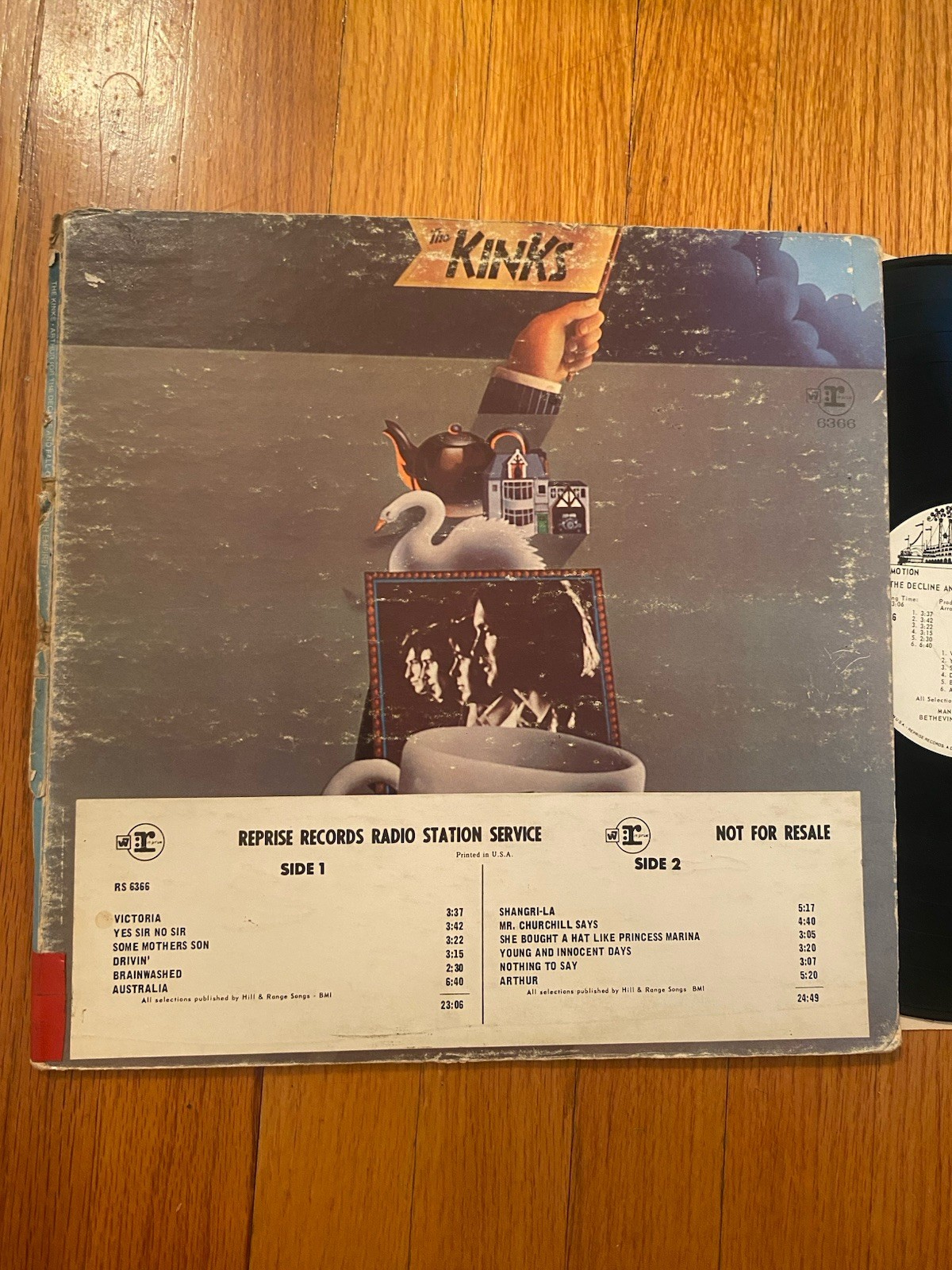 THE KINKS ARTHUR OR THE DECLINE AND FALL OF THE BRITISH EMPIRE LP 1969 PROMO