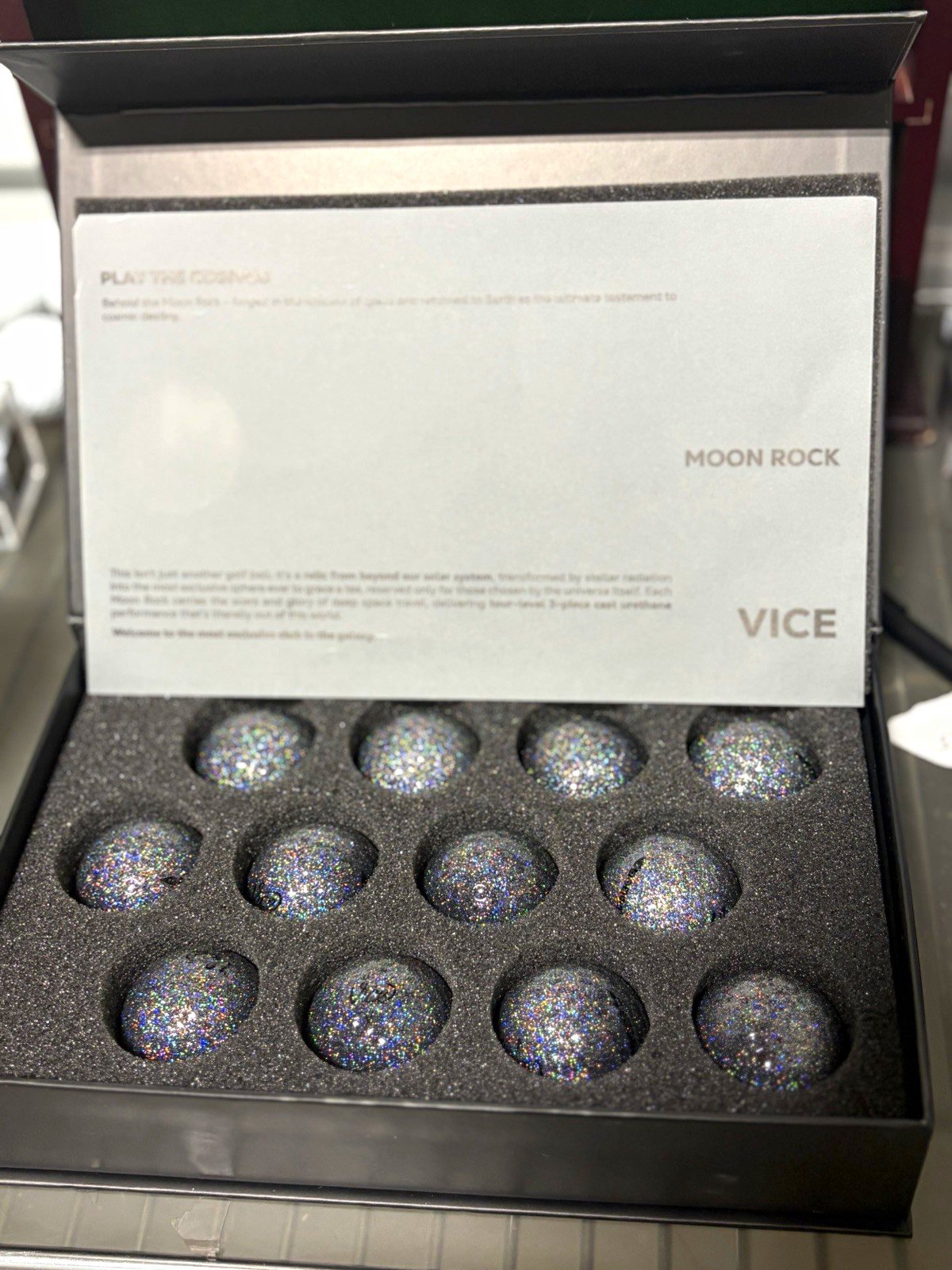 VICE Moon Rock Golf Balls 12 Pack brand new only 1000 dozen made VICE Moon Rock Golf Balls 12 Pack brand new only 1000 dozen made