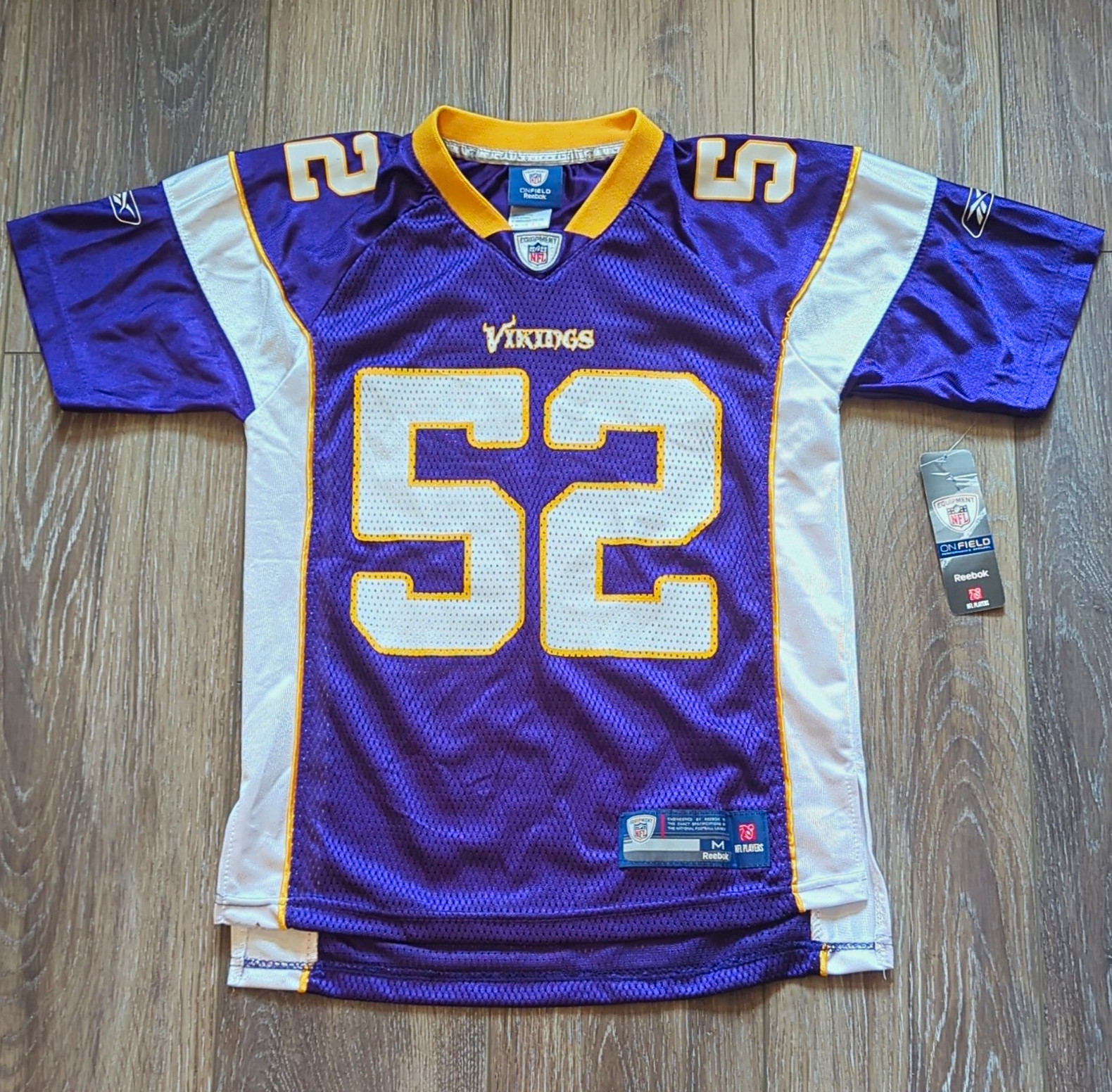 Vintage Chad Greenway Signed Minnesota Vikings #52 Football Jersey Original NFL Vintage Chad Greenway Signed Minnesota Vikings #52 Football Jersey Original NFL
