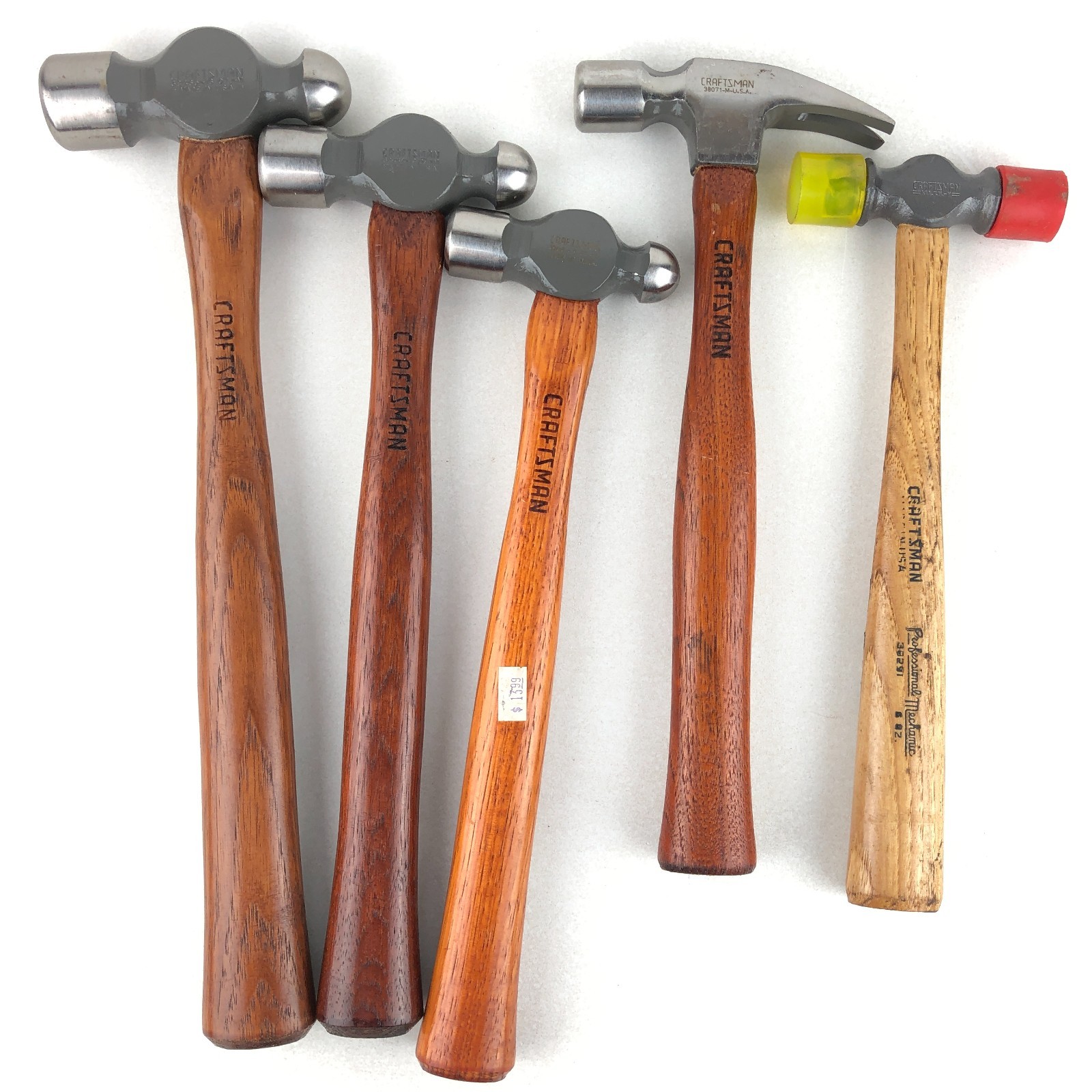 CRAFTSMAN USA NOS Ball Peen Pein Hammer Claw Soft Face LOT Gray Head 38465 38464