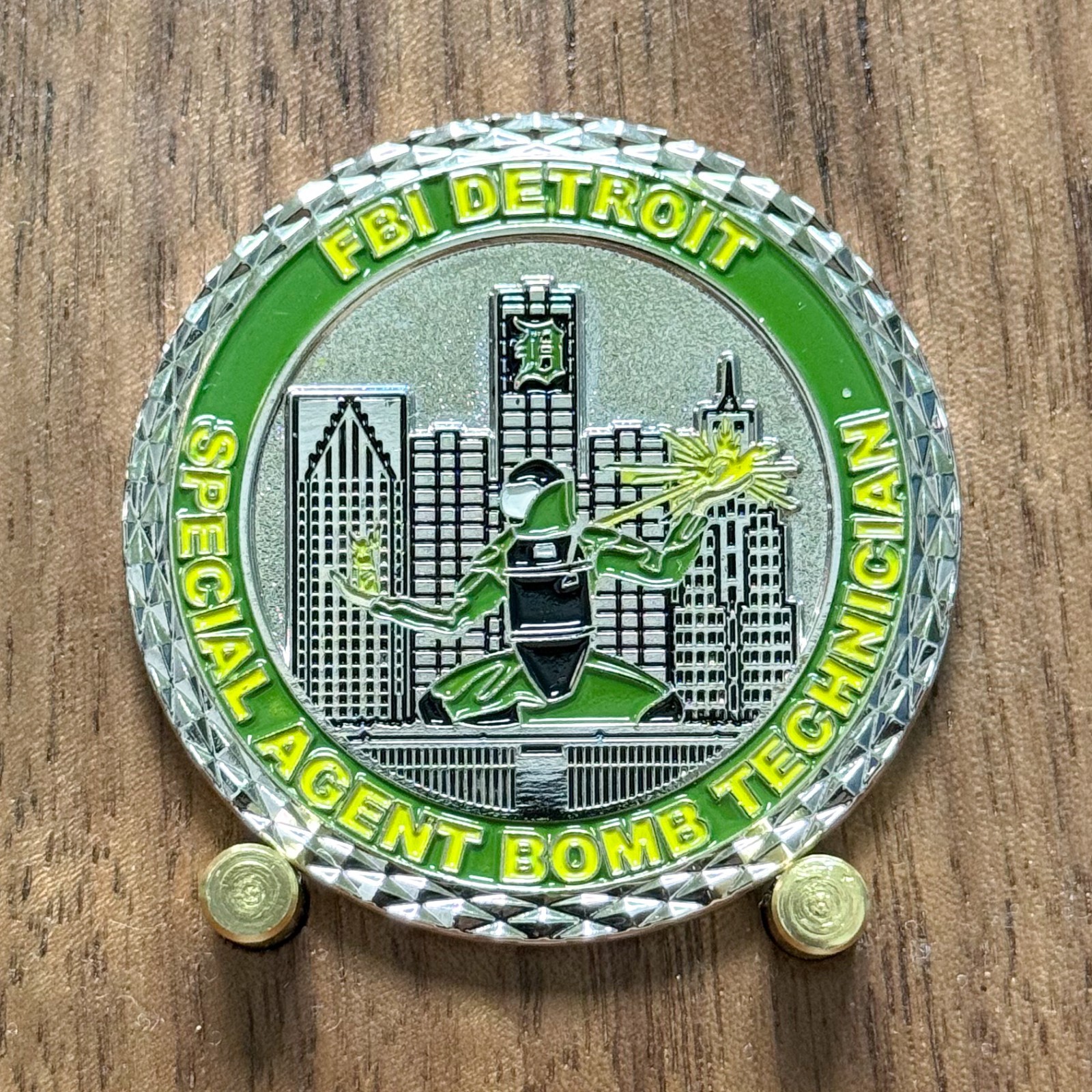 FBI Detroit Bomb Technician Special Agent Challenge Coin W#3 FBI Detroit Bomb Technician Special Agent Challenge Coin W#3
