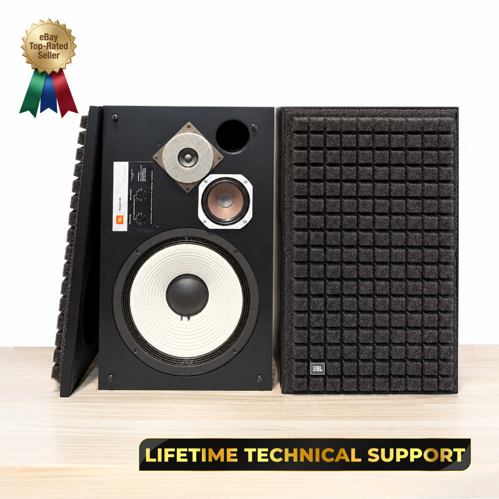 JBL L100 Vintage Speakers – Professionally Restored – 1-Year Warranty