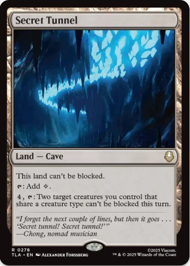 1 x Secret Tunnel - Avatar: The Last Airbender - LP - MTG
