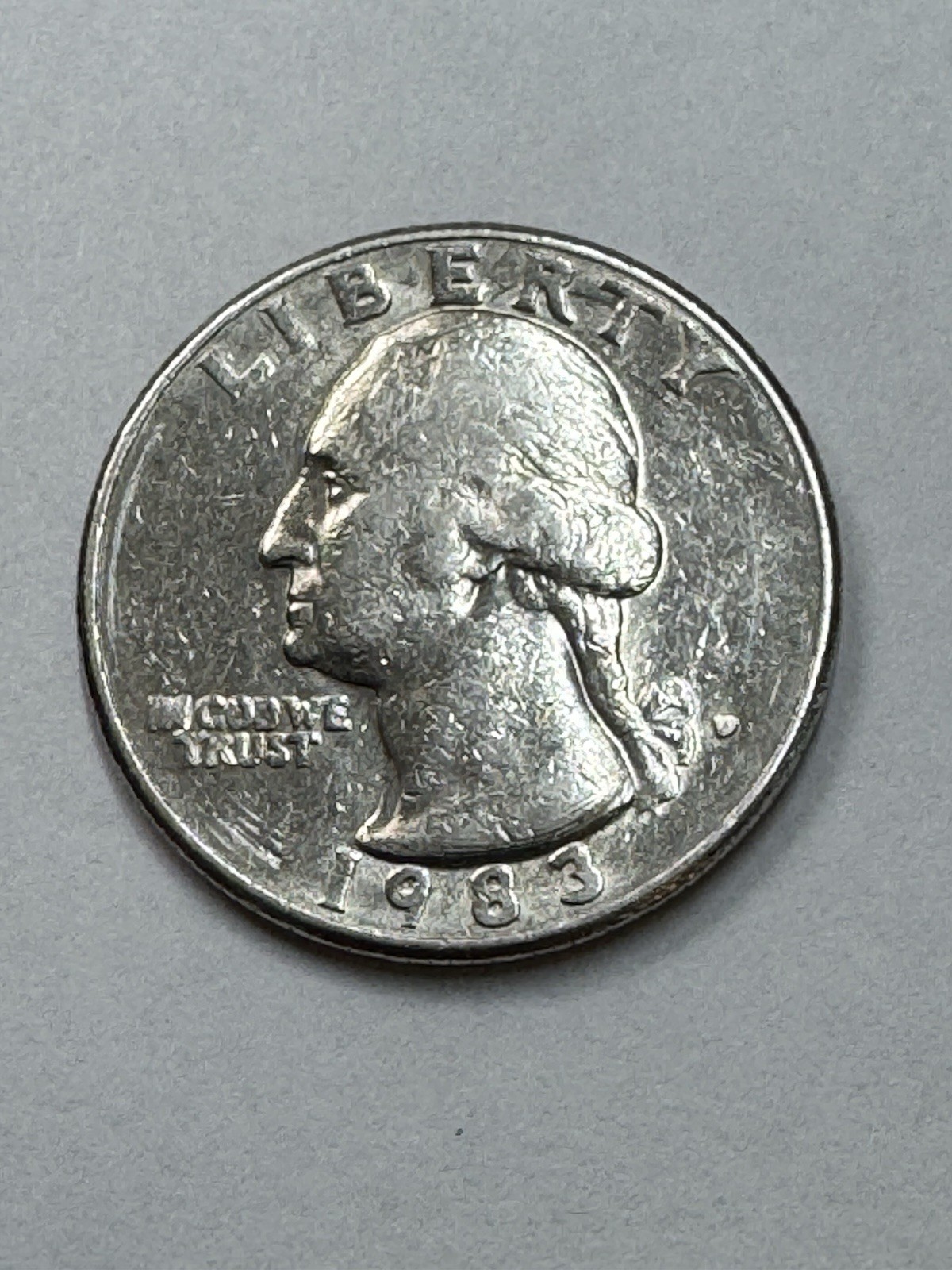 1983 D. QUARTER WITH MULTIPLE ERRORS SEE PICTURES