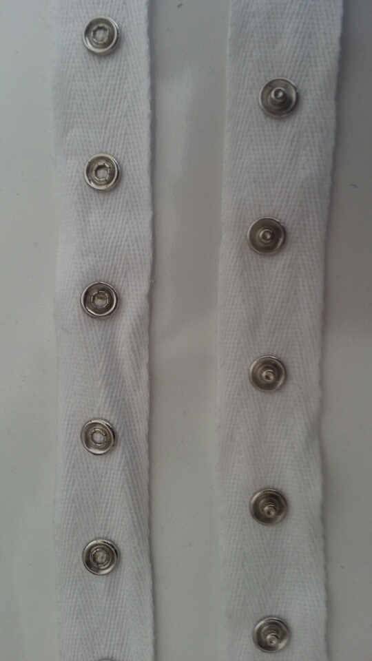 1/ 5 / 10 yards new white cotton snap twill tape  trim 3/4