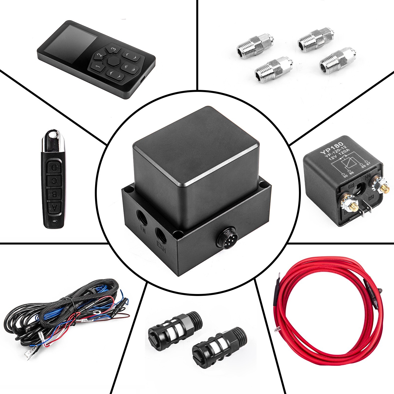 Air Management Kit Economy Edition Three-Segment Memory Air Ride Suspension Kit Air Management Kit Economy Edition Three-Segment Memory Air Ride Suspension Kit