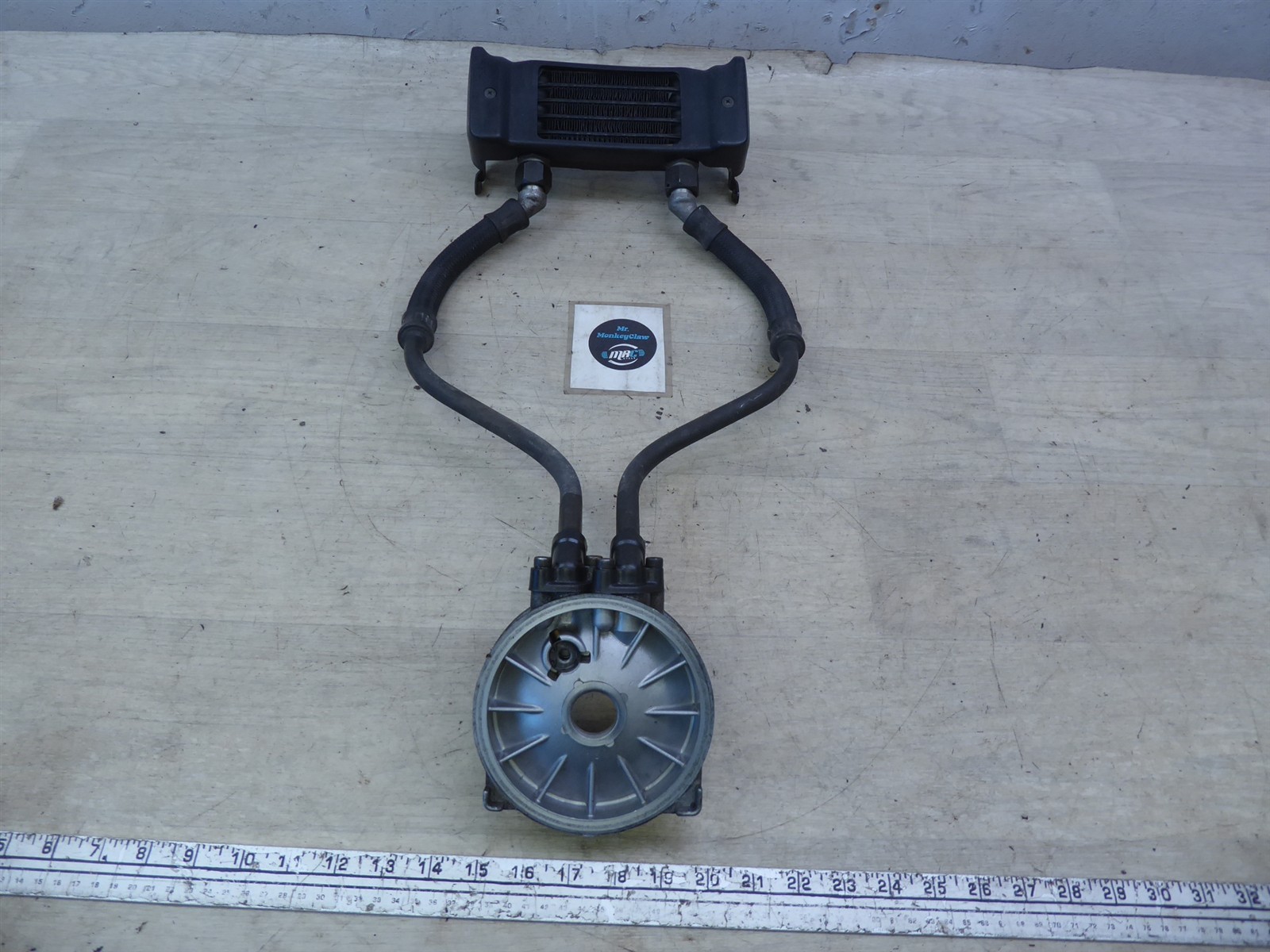 1979 Yamaha XS850 Triple Y21120) oil cooler assembly w/ lines hoses, offer