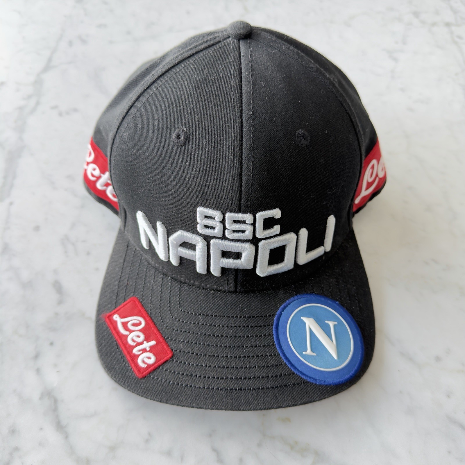 SSC Napoli Kappa Sponsor Official Licensed Hat Cap Maradona Ciro 2019 Carbon OS