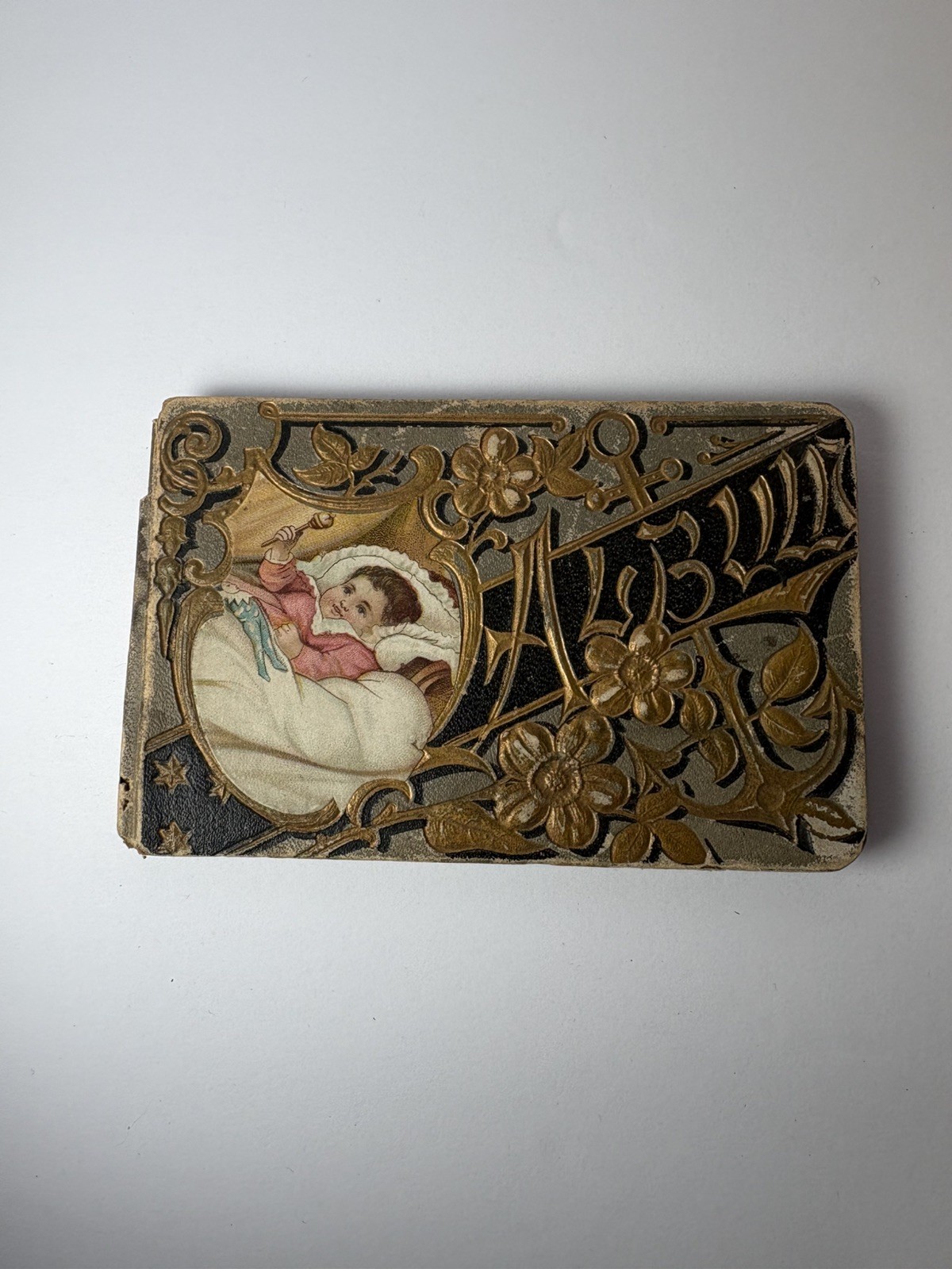 Antique 1906 German Autograph Friendship Album Shobonier Illinois Victorian