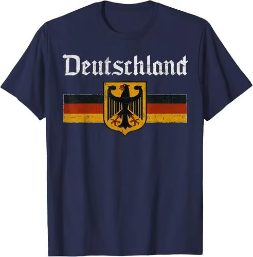 Deutschland Flag Eagle Vintage German Heritage Pride Unisex T-Shirt